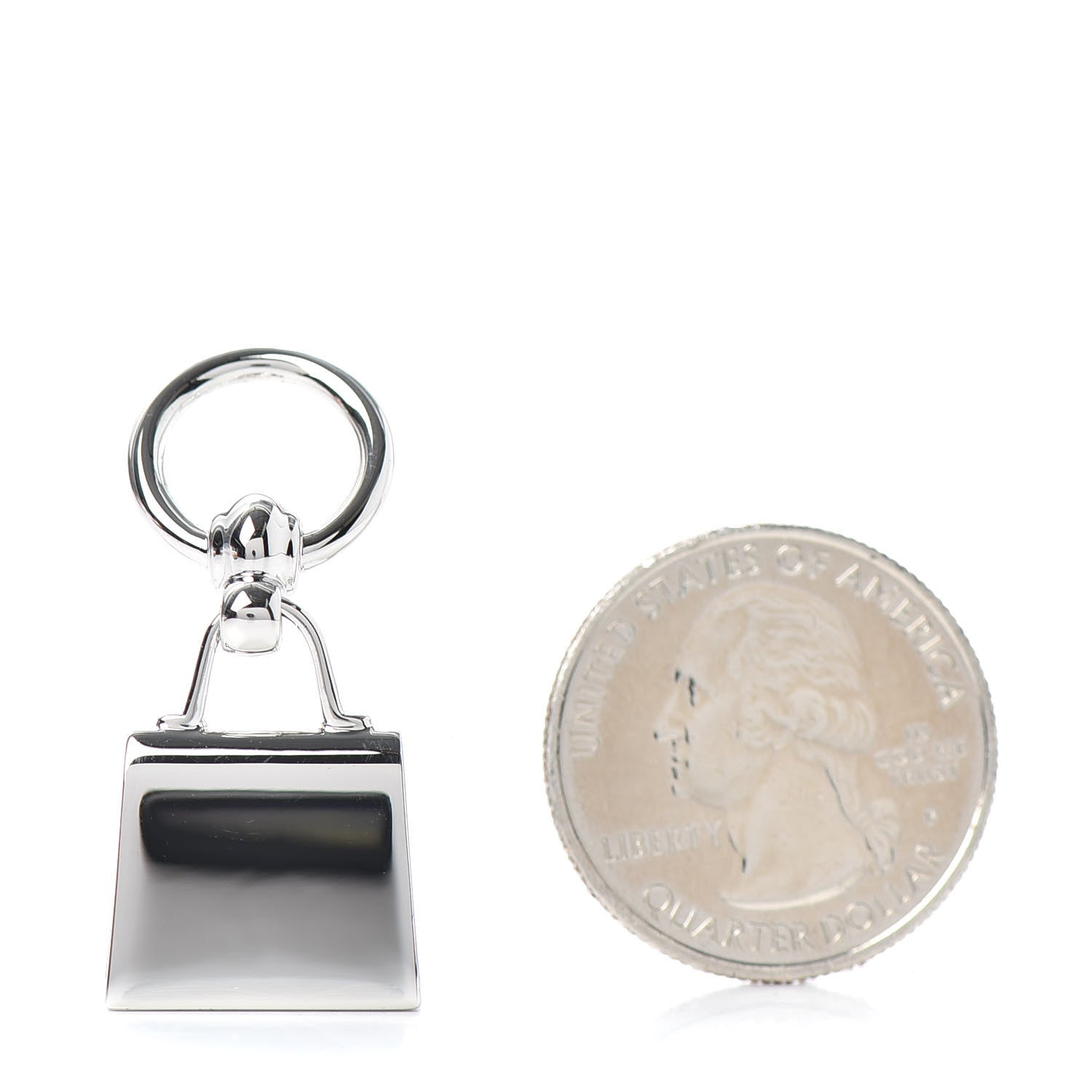 Hermes Palladium Mini Kelly Twilly Ring 2 of 3