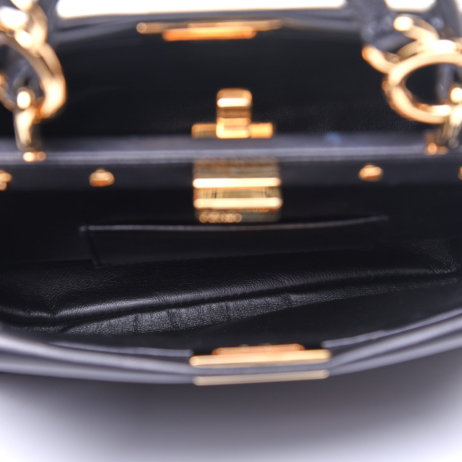 Fendi Nappa Mini Peekaboo Iconic Satchel 10 of 11