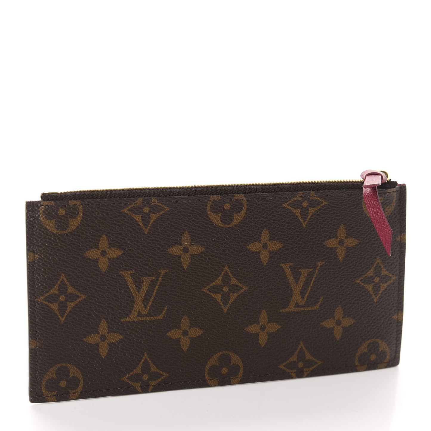 Monogram Felicie Chain Wallet Zippered Insert Fuchsia