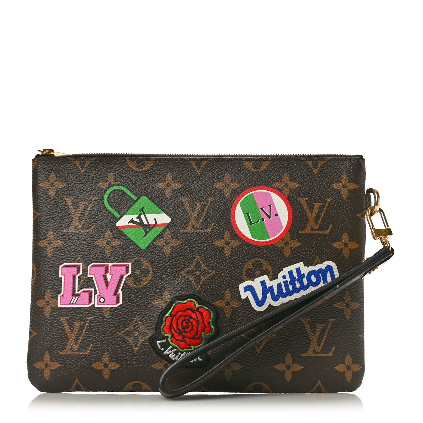 Monogram Travel Stickers City Pouch