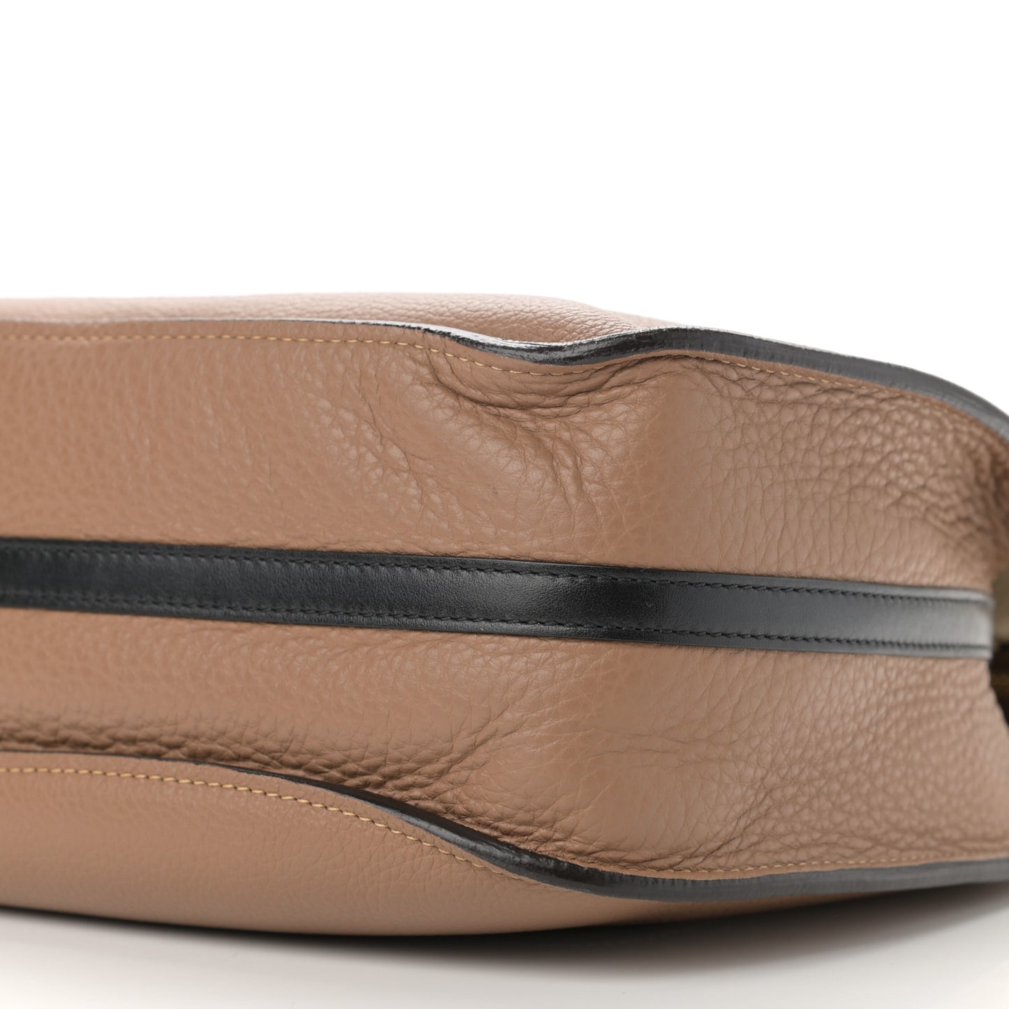 Grained Calfskin Small Hayley Hobo Nut