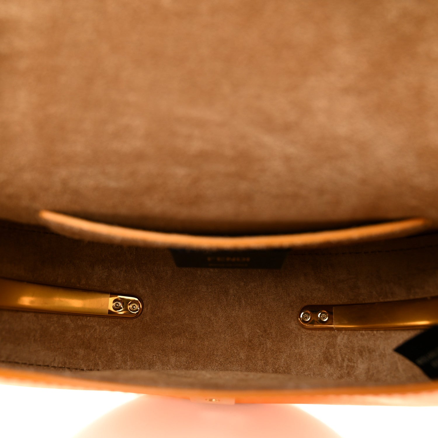 Fendi Vitello King Plexiglass Moonlight Shoulder Bag Clementine 5 of 10