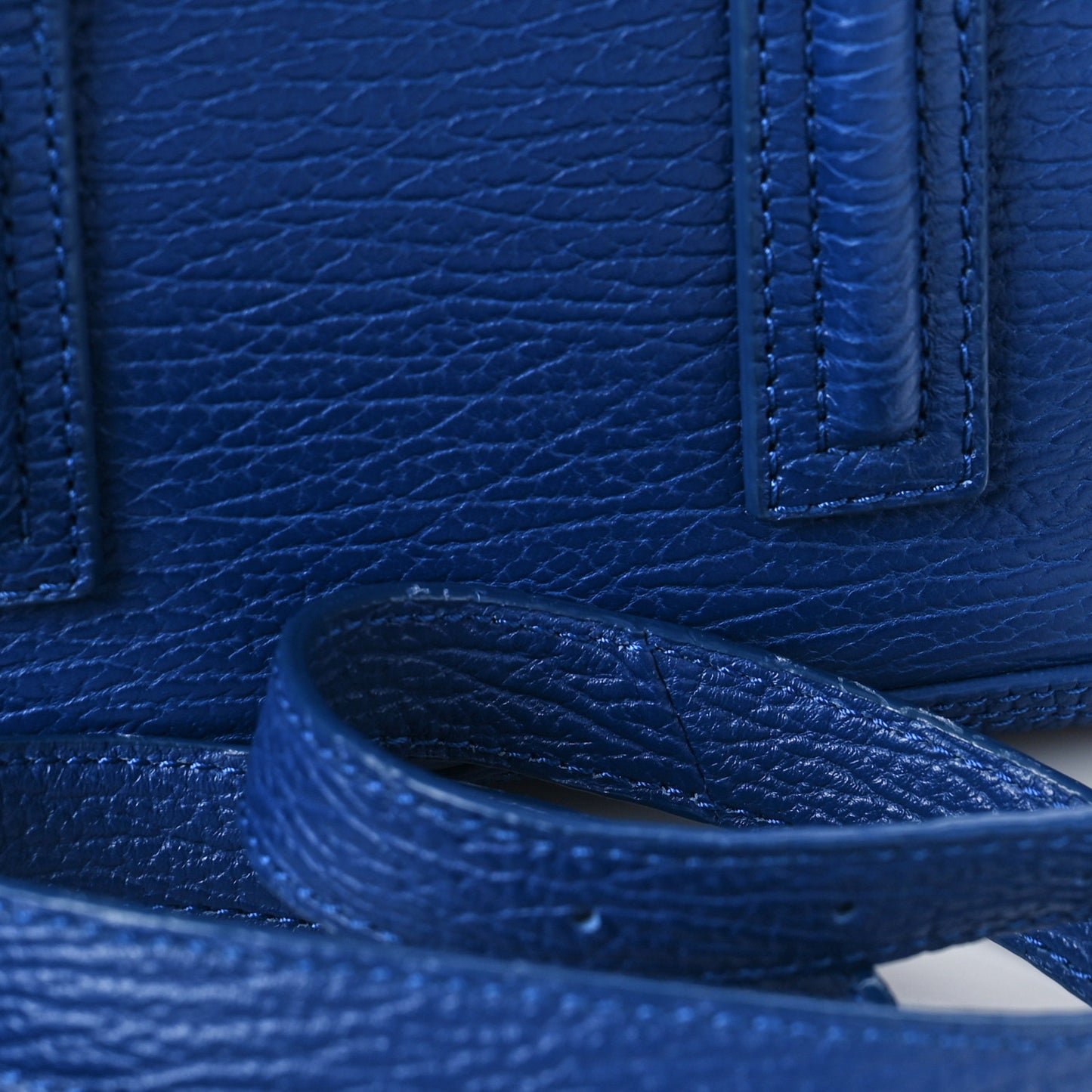 Textured Calfskin Mini Pashli Satchel Cobalt