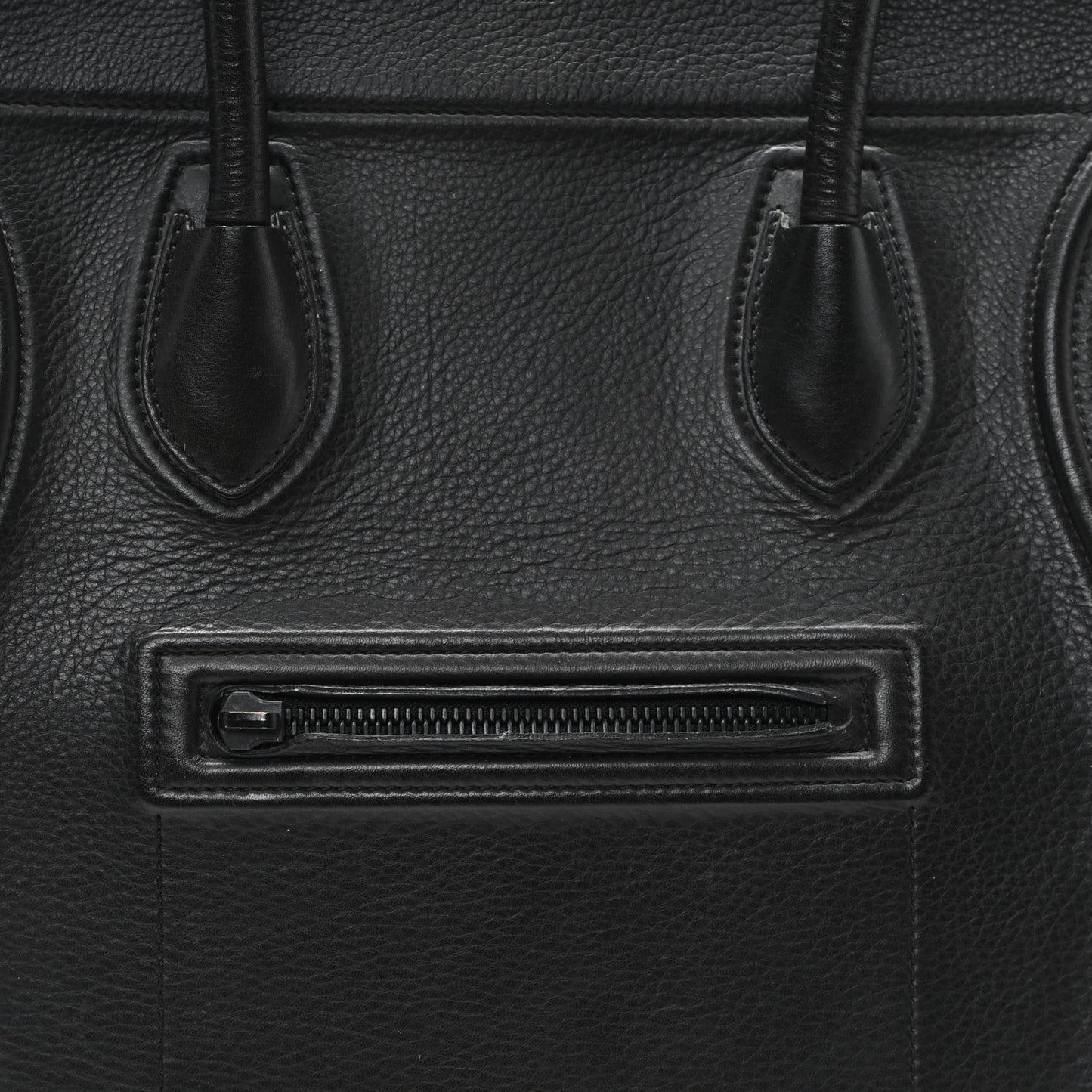 Grained Calfskin Medium Phantom Luggage Black