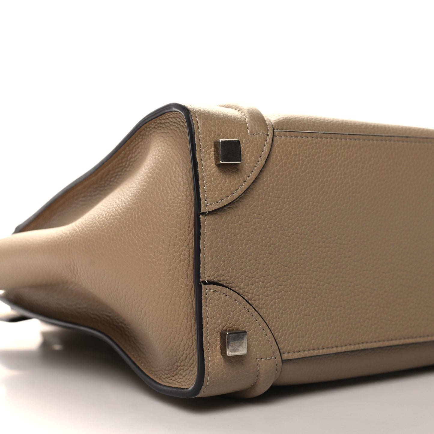 Drummed Calfskin Micro Luggage Dune