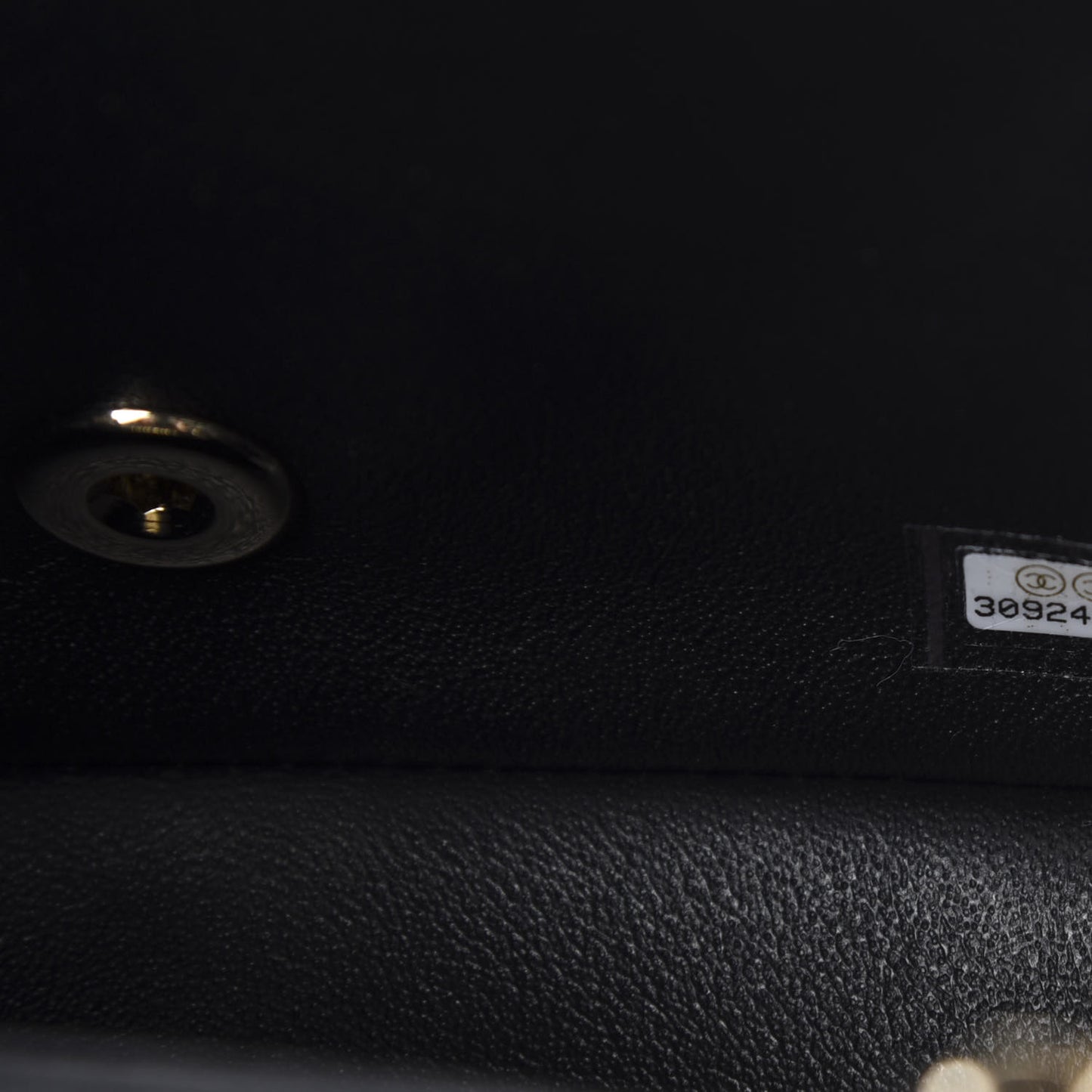Lambskin Quilted Mini Square Flap Black