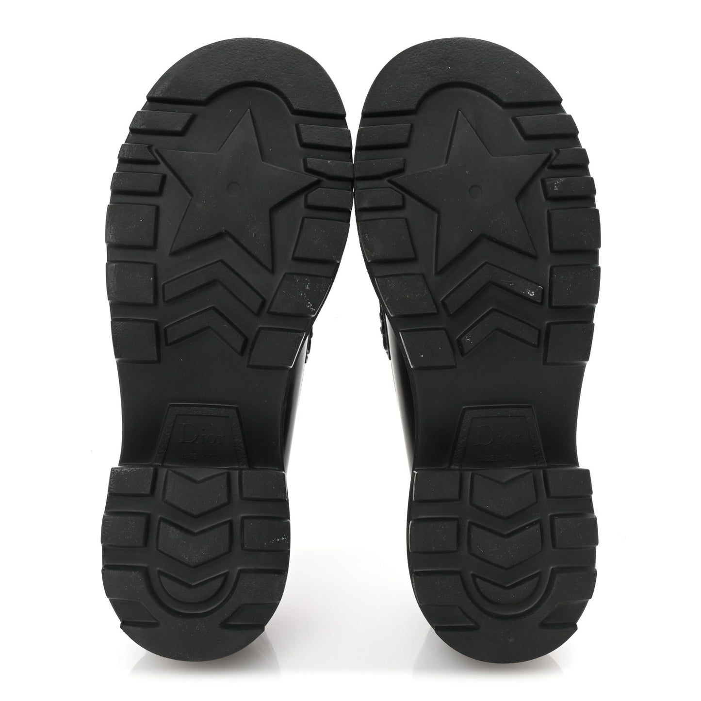 Brushed Calfskin Dior Code Lug Sole Platform 35mm Loafers 38.5 Black