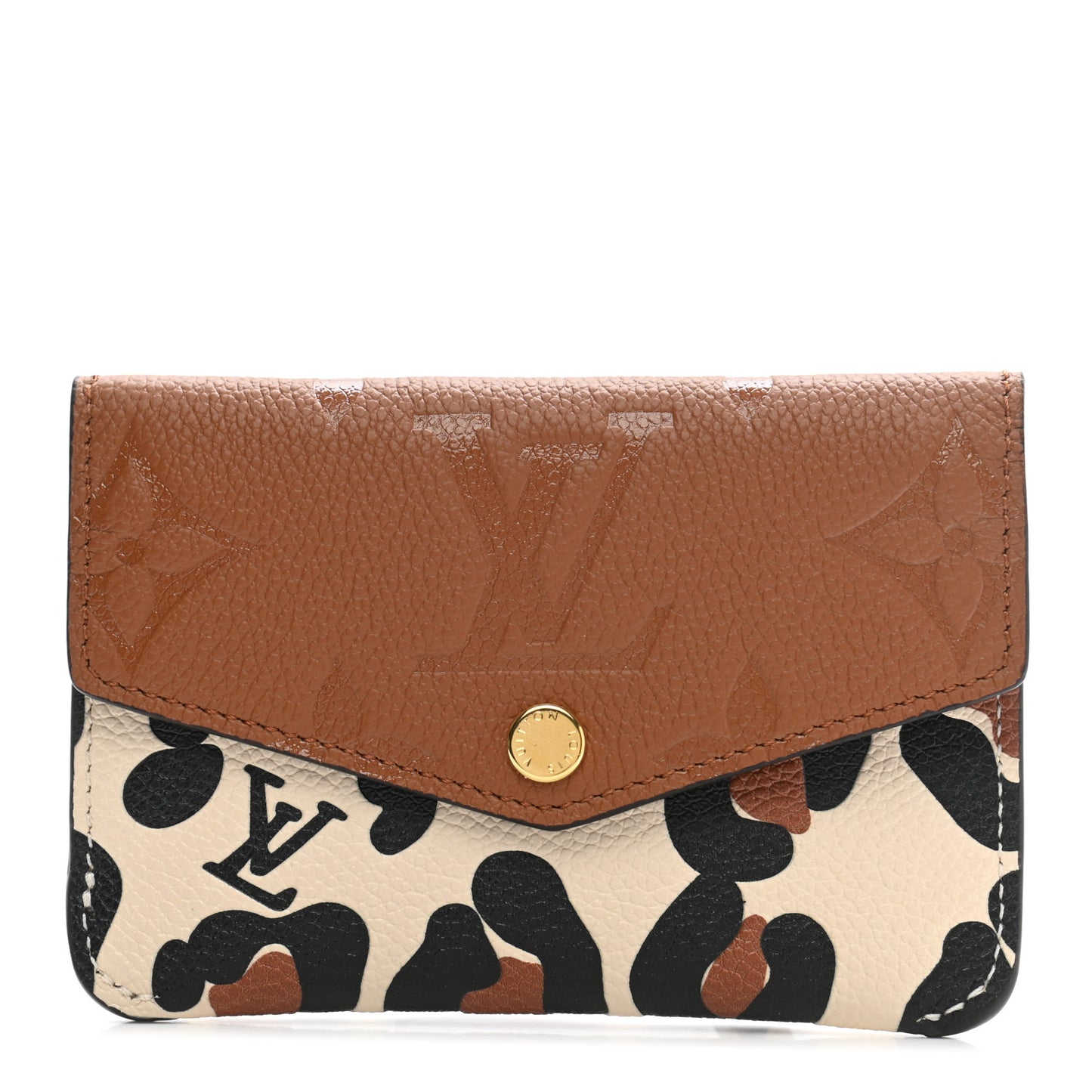 Empreinte Monogram Giant Wild At Heart Key Pouch Caramel