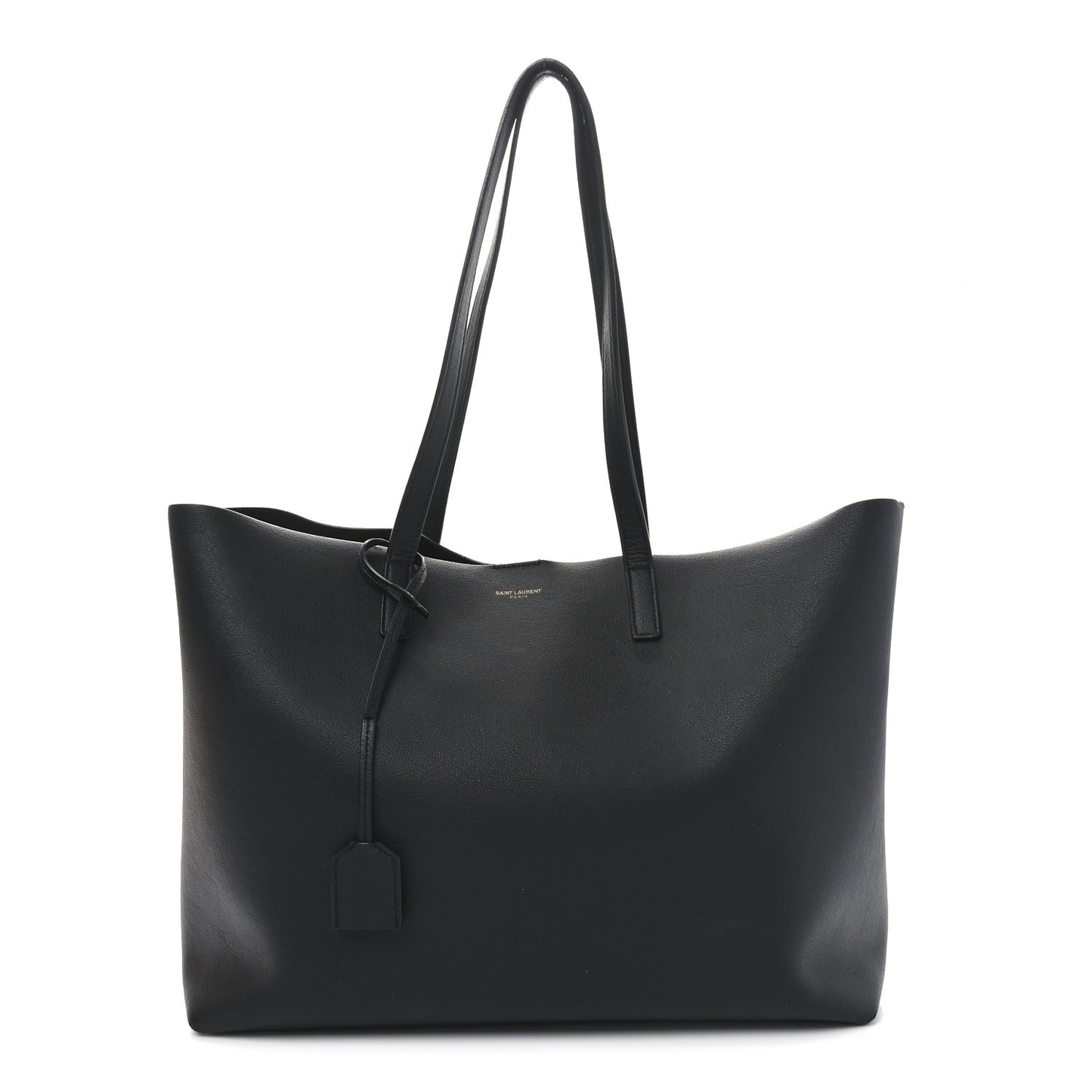 Calfskin Large Shopping Tote Black