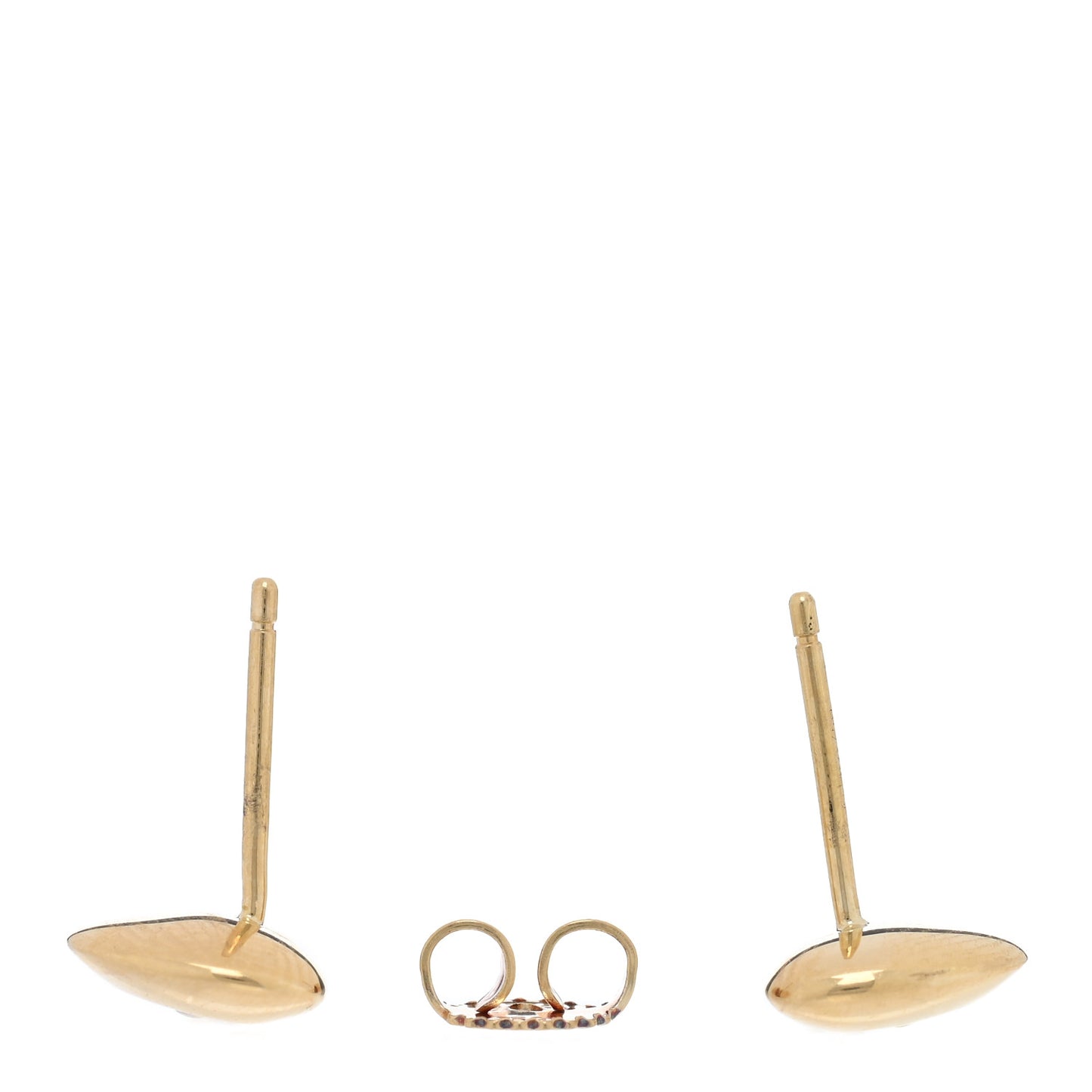 18K Yellow Gold Diamond Paloma Picasso Modern Heart Earrings