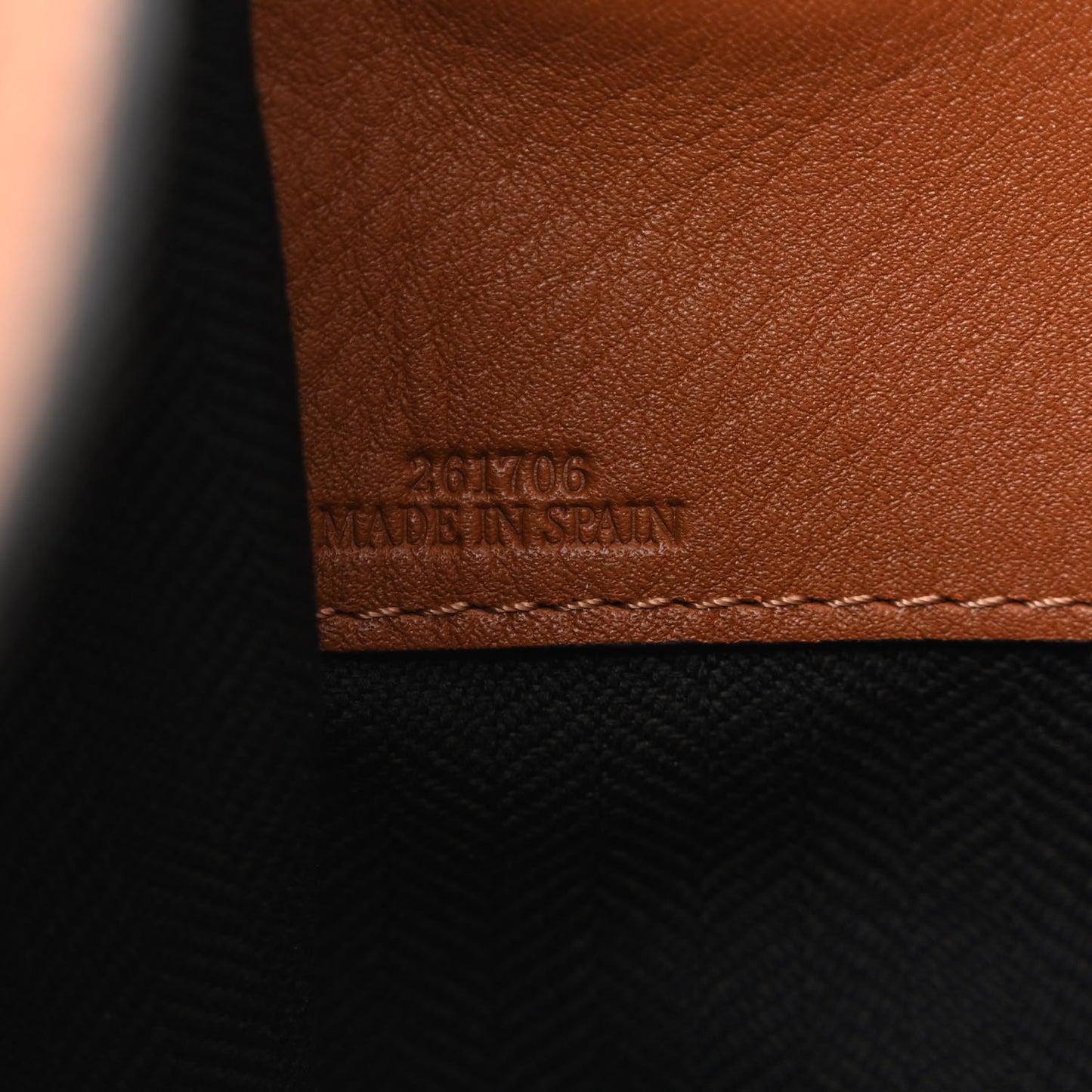 Grained Calfskin Medium Whipstitch Hammock Shoulder Bag Tan