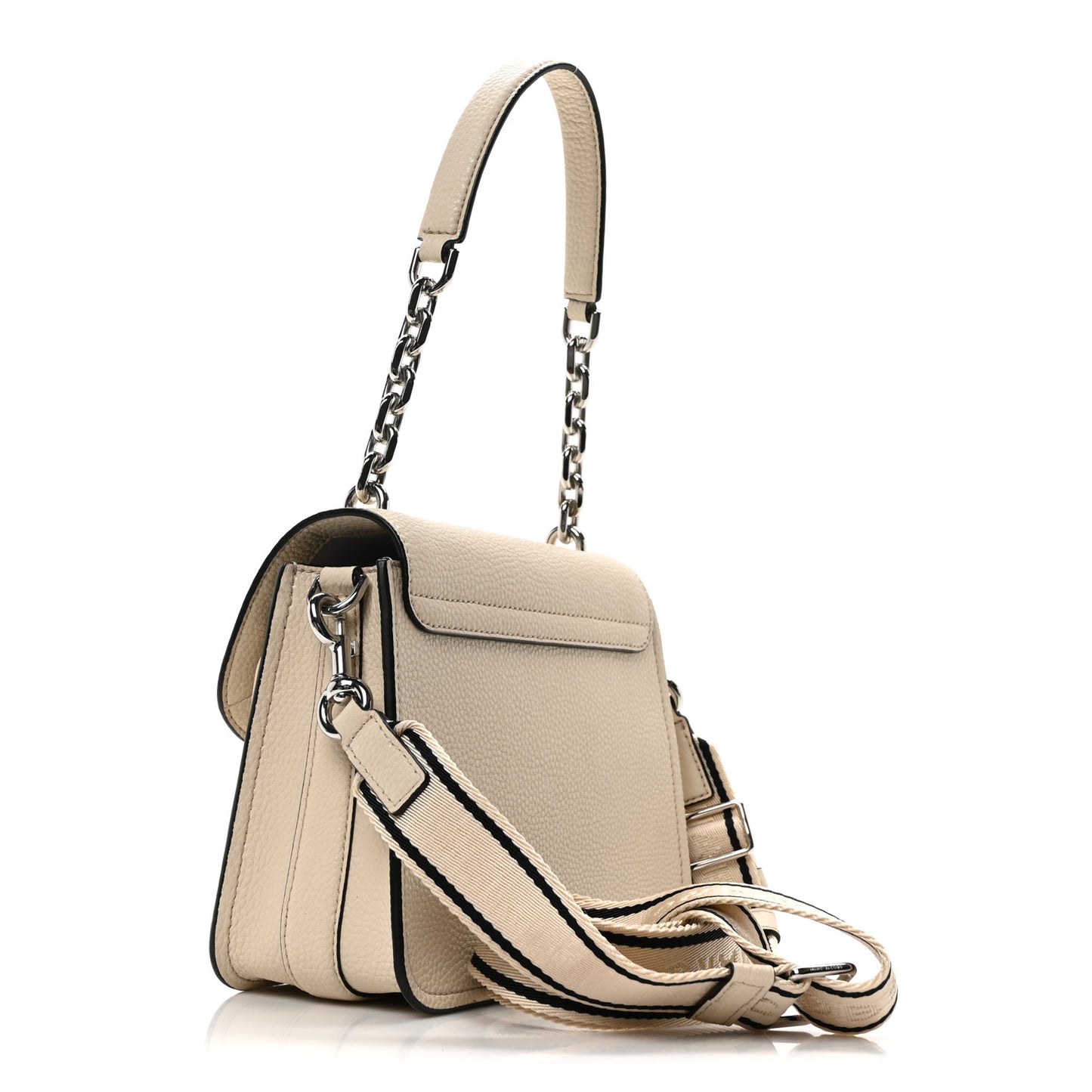 Calfskin Small Turn Lock Satchel Marshmallow