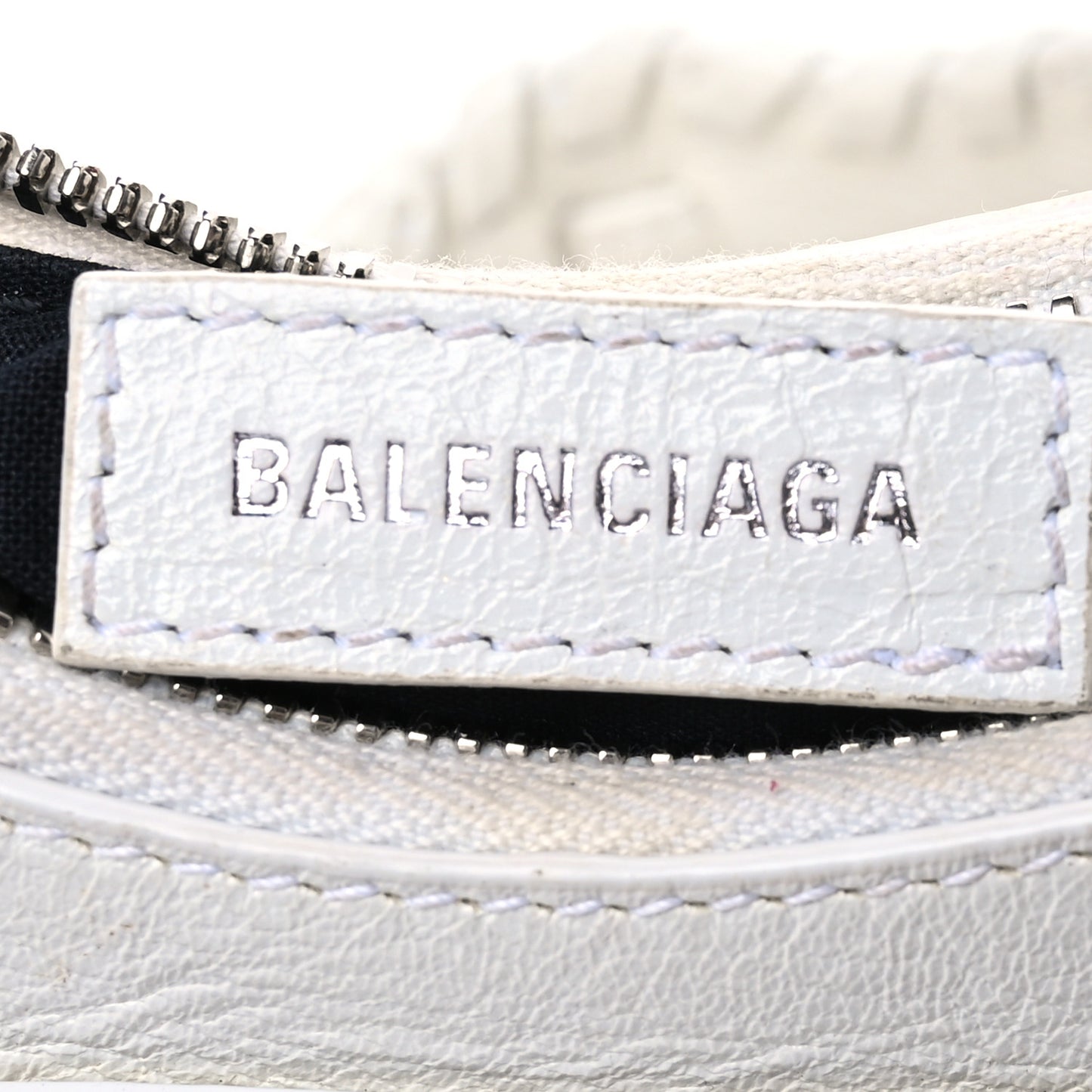 Agneau Arena Le Cagole Shoulder Bag XS Optic White