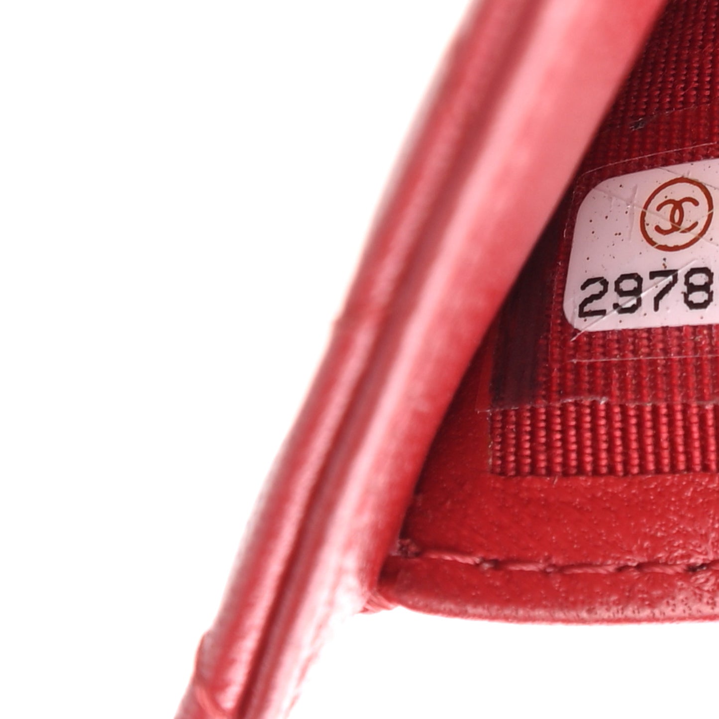 Lambskin Quilted Compact Flap Wallet Red