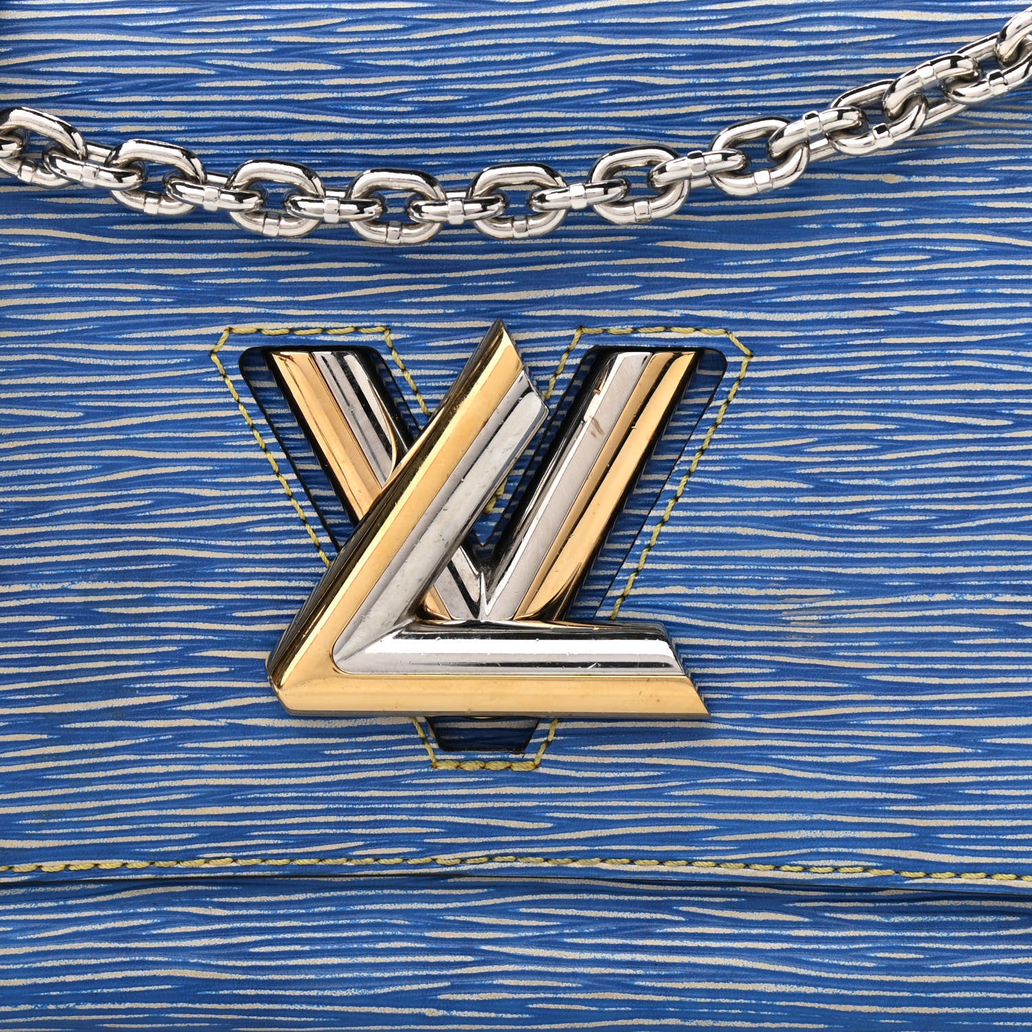 Louis Vuitton Epi Twist Shoulder Bag MM Denim Light 9 of 11