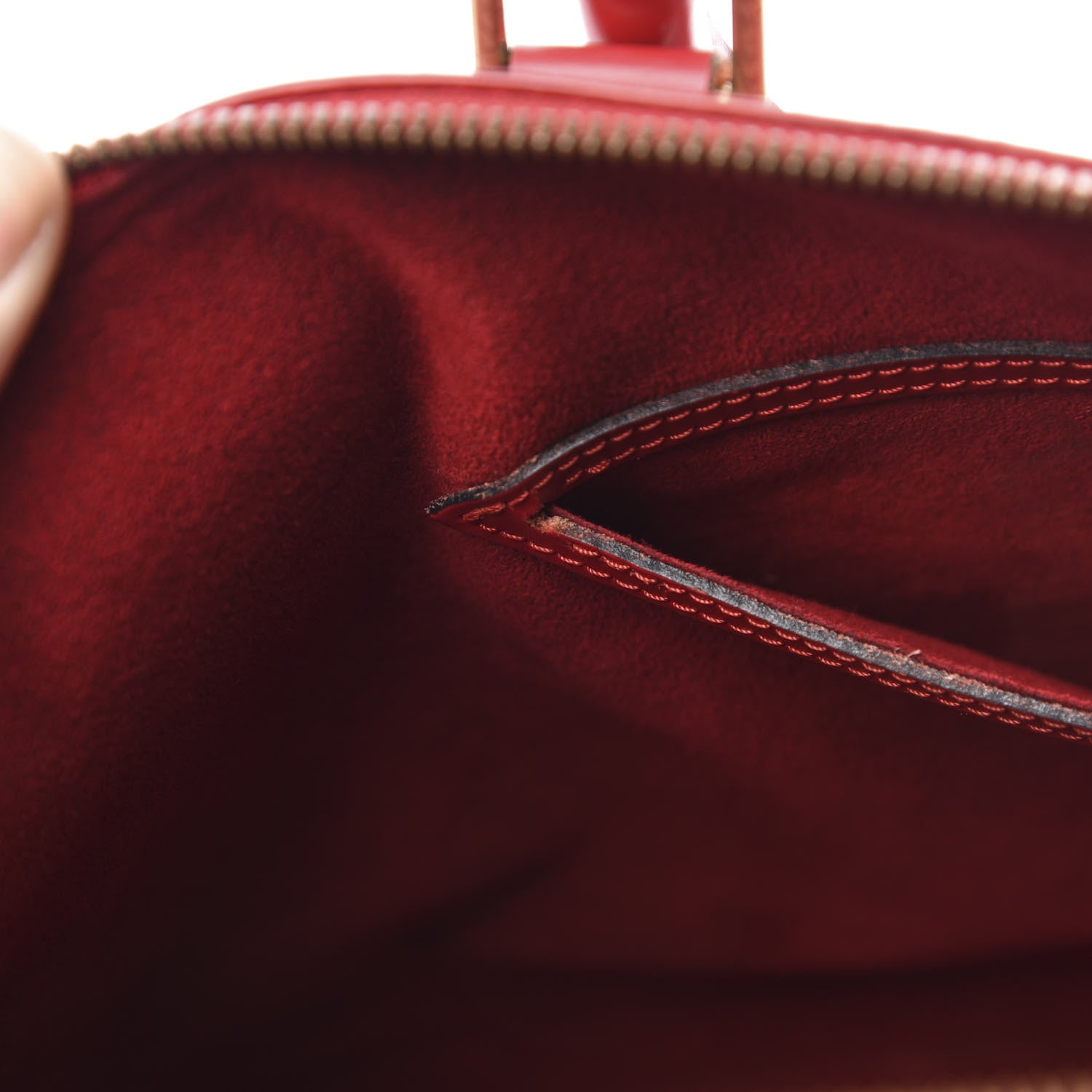 Louis Vuitton Epi Alma PM Castillan Red 19 of 20