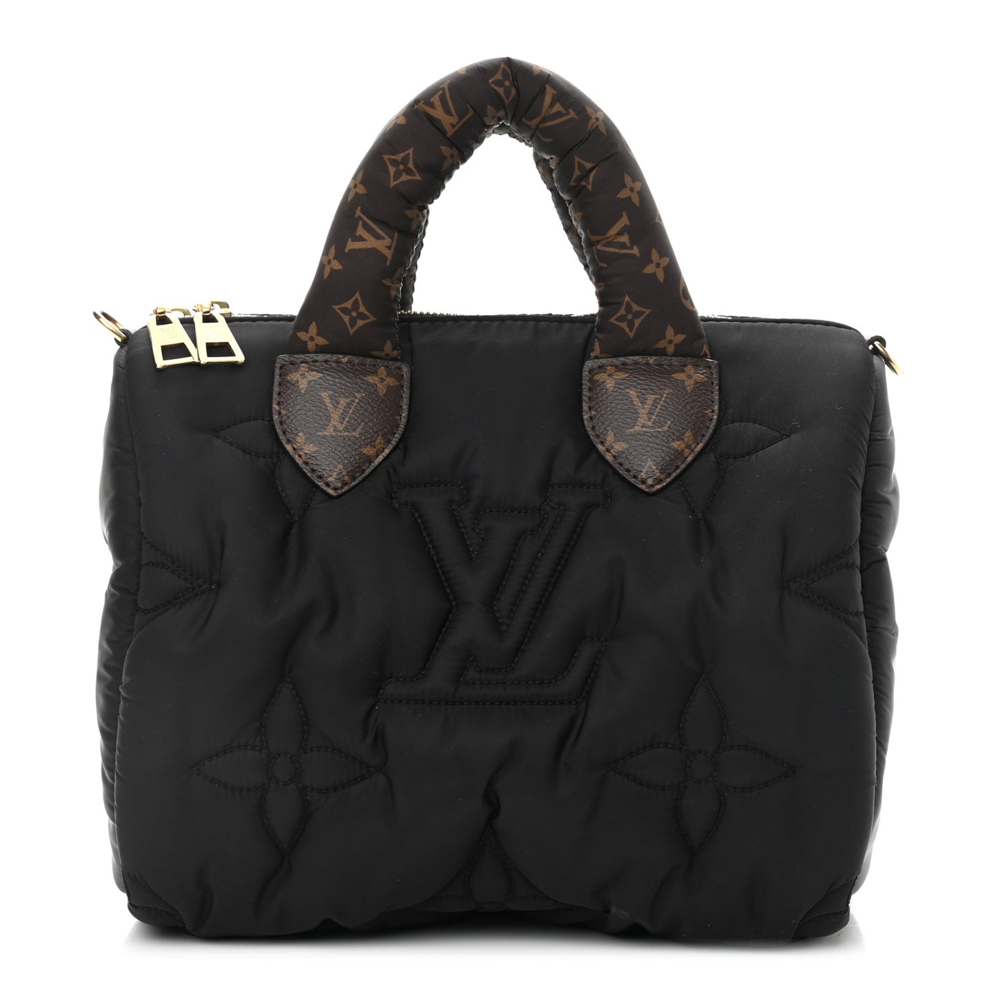 Econyl Mini Monogram Pillow Speedy Bandouliere 25 Black