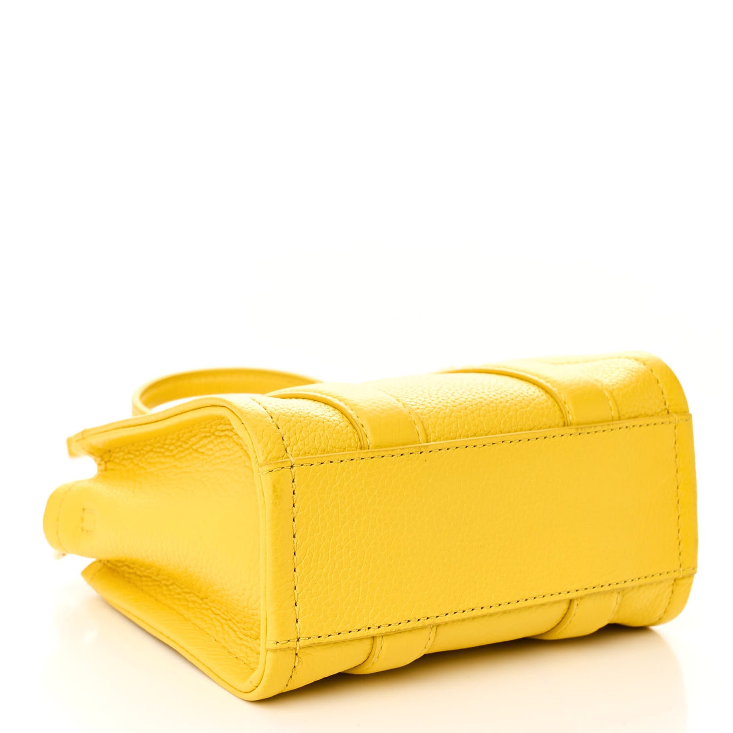 Grained Calfskin Mini The Tote Bag Yellow