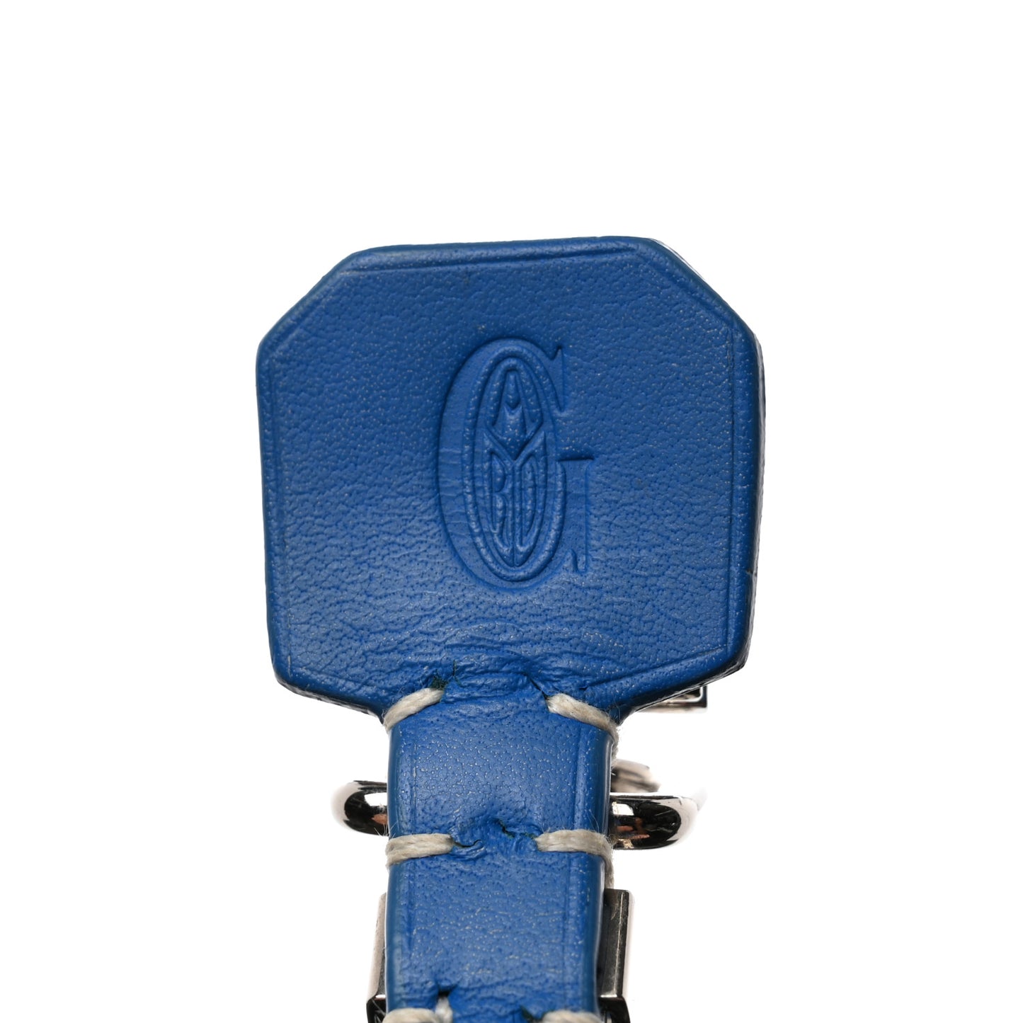 Goyardine Dog Collar Sky Blue