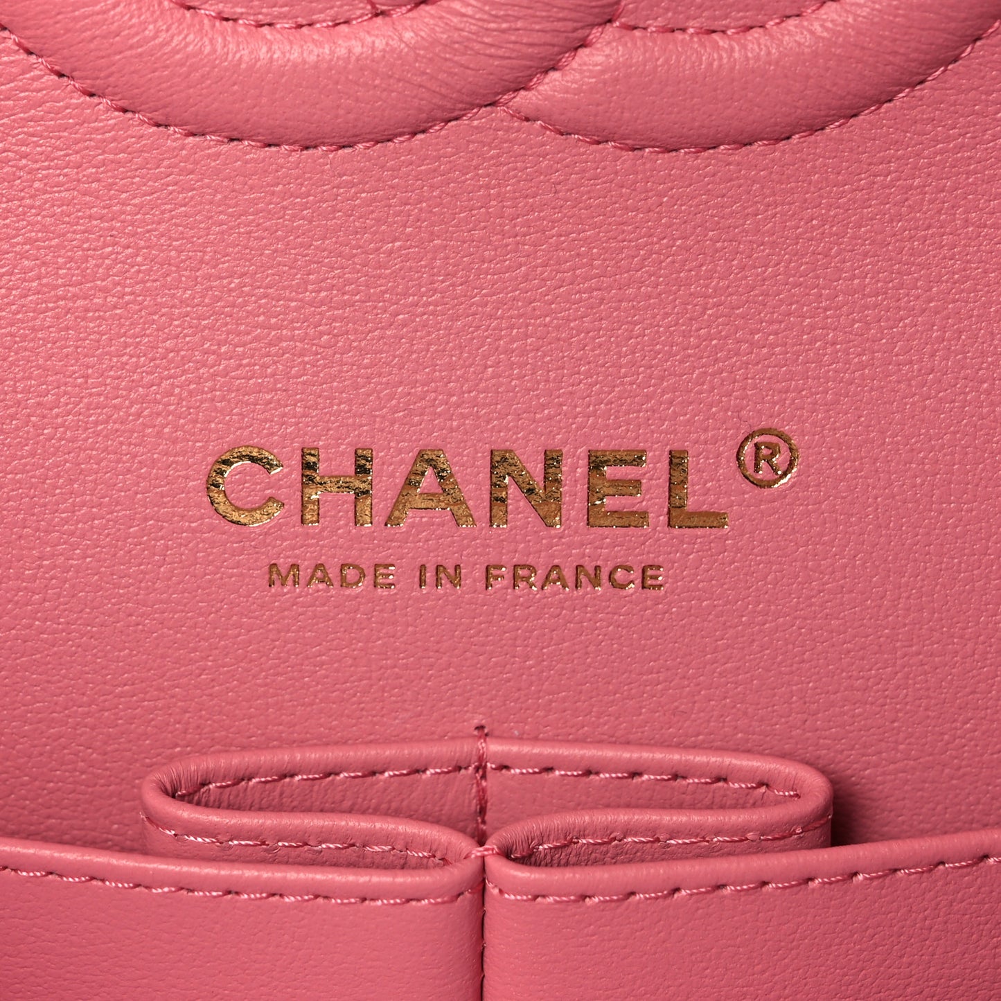 Caviar Quilted Medium Double Flap Dark Pink