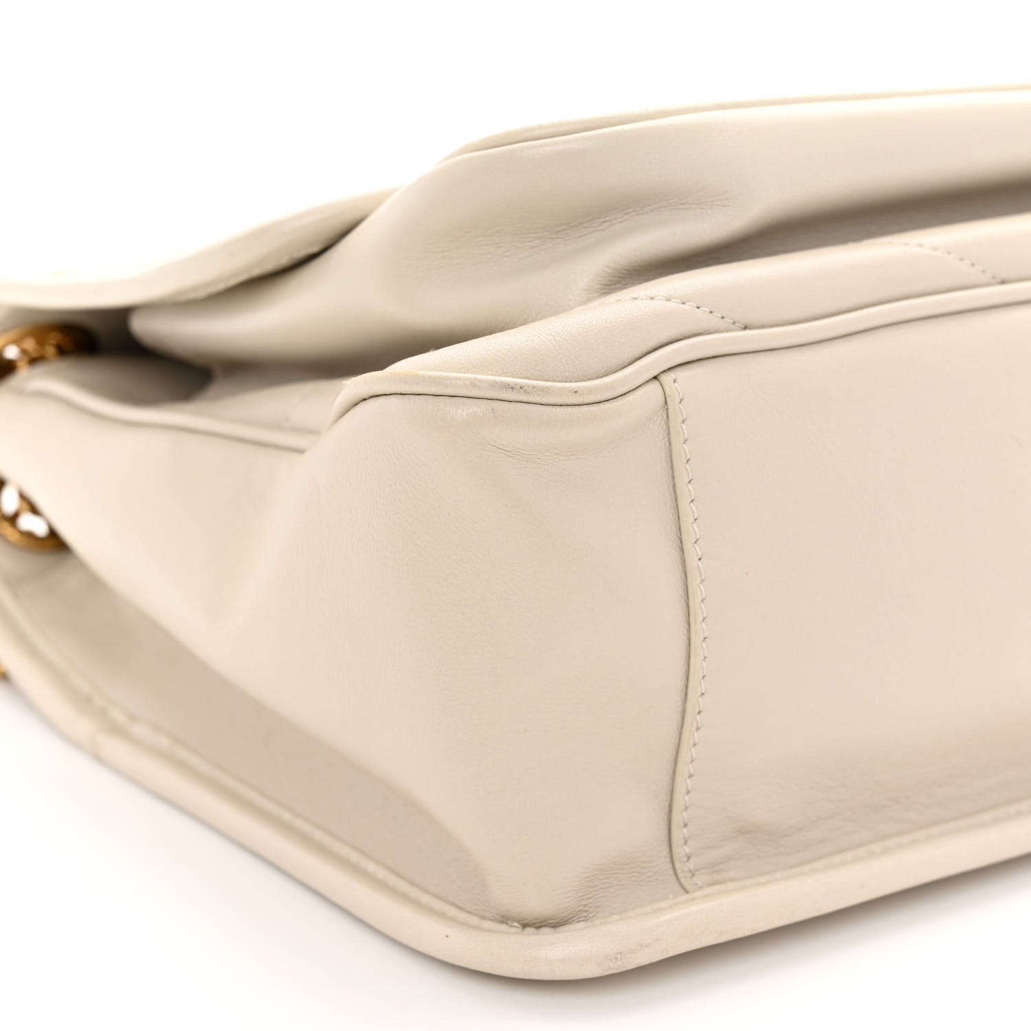 Saint Laurent Lambskin Matelasse Monogram Medium Niki Chain Satchel Crema Soft 8 of 9
