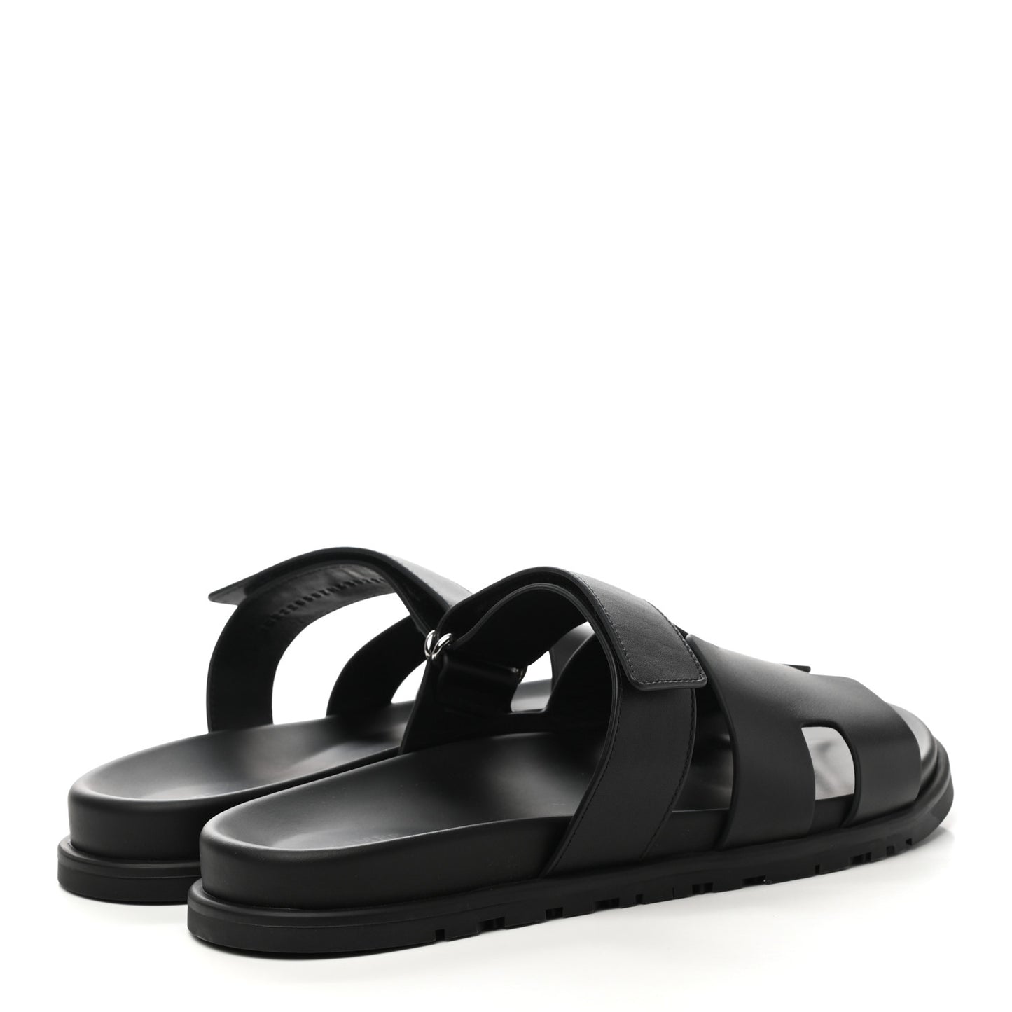 Calfskin Mens Chypre Sandals 43 Black