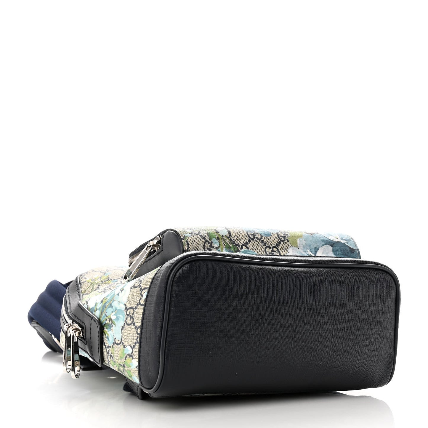 GG Supreme Monogram Blooms Small Day Backpack Blue