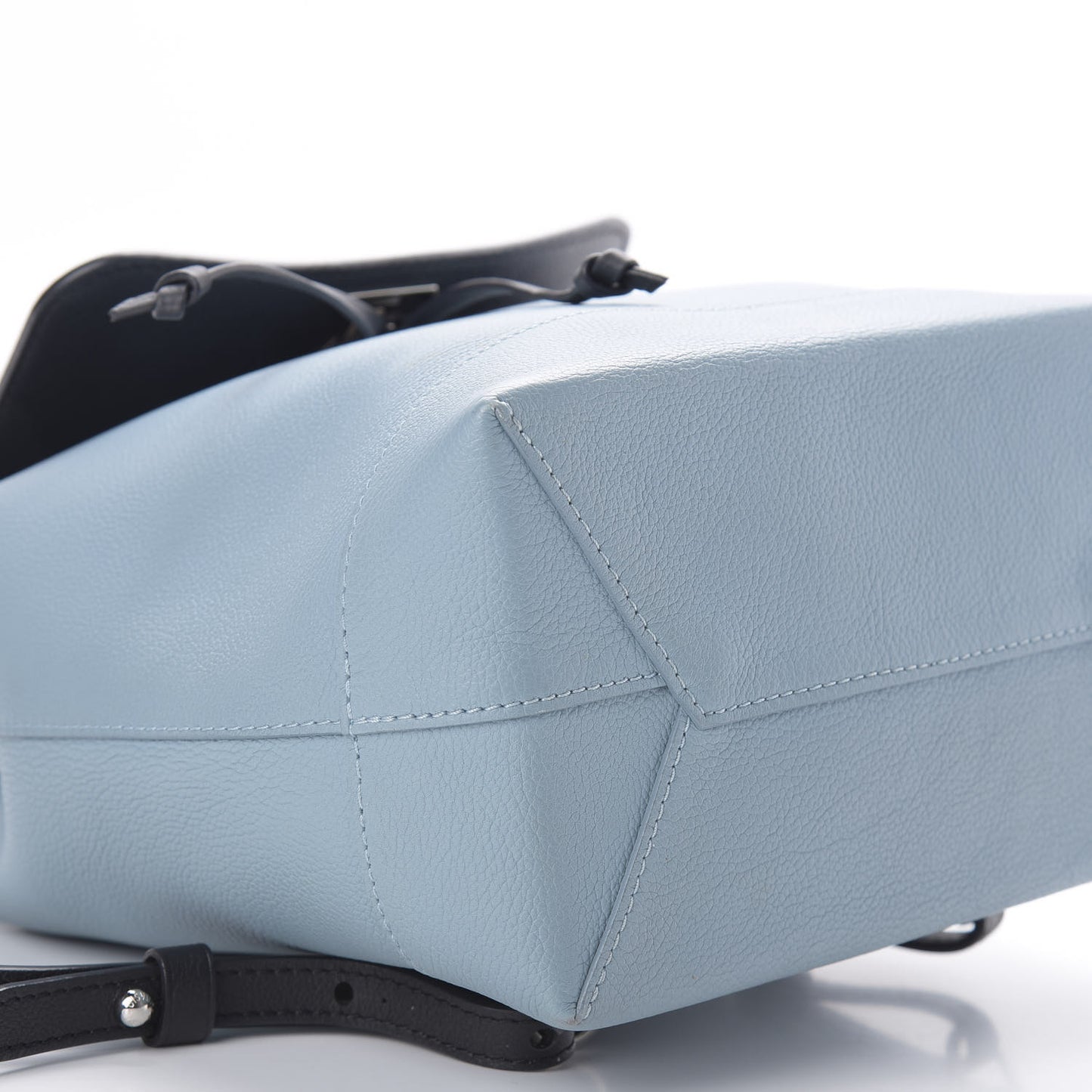 Calfskin Lockme Backpack Sky
