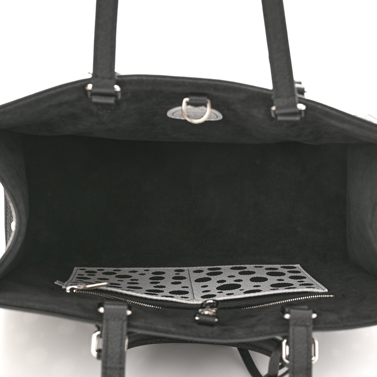 Louis Vuitton Monogram Kusama Dots Onthego MM Black White 5 of 10