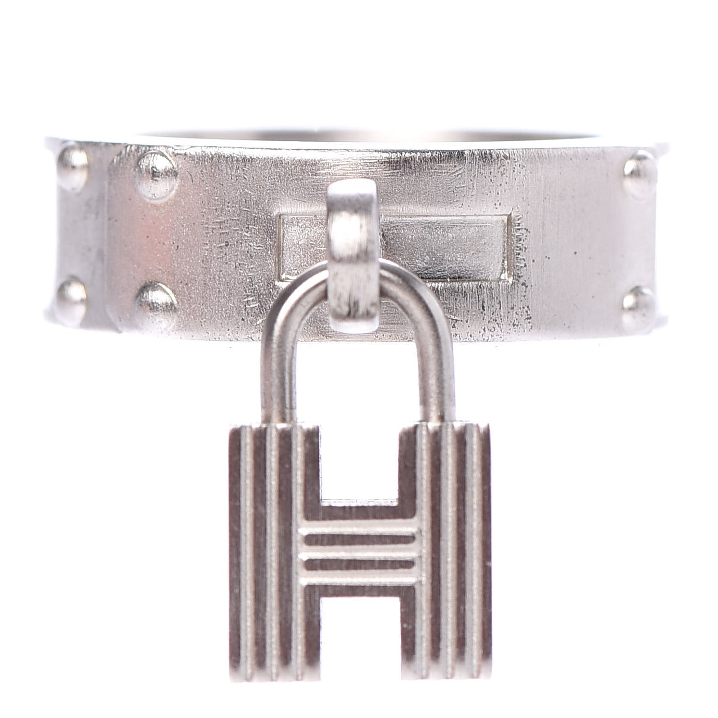 Palladium Swift Kelly Lock Scarf Ring Anemone