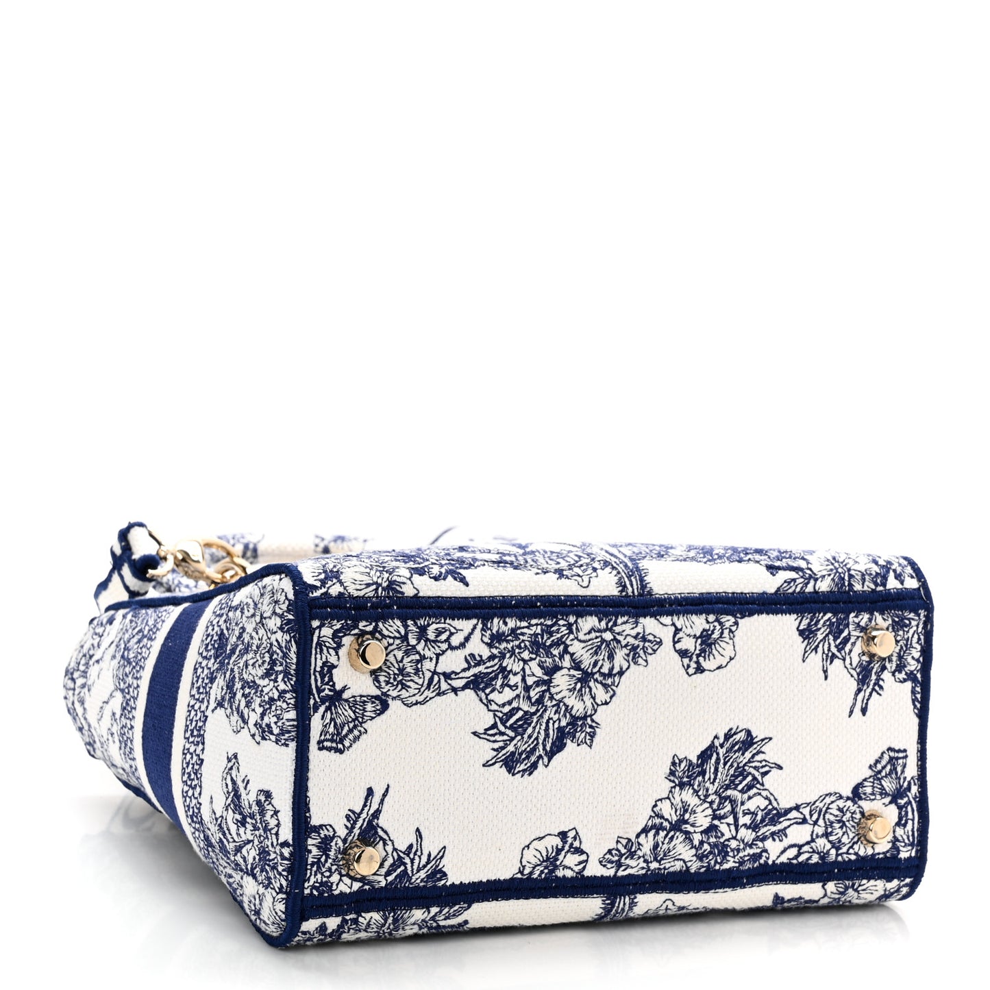 Canvas Reverse Embroidered Rêve d'Infini Medium Lady D-Lite Blue Multicolor