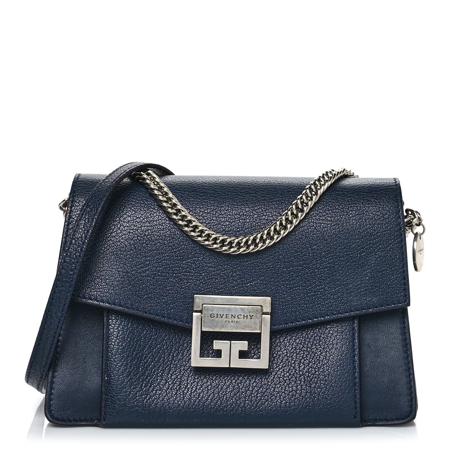 Goatskin Small GV3 Shoulder Bag Dark Blue