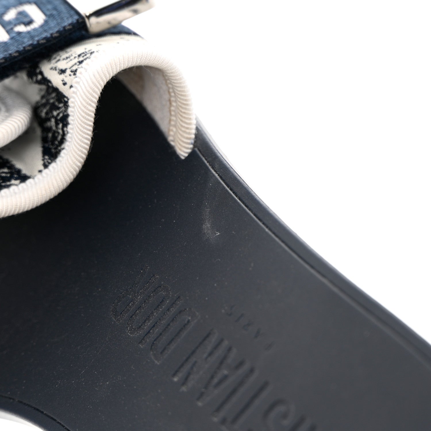 Christian Dior Canvas Dior(e)volution Mule Slide Sandals 36 Deep Blue 9 of 12