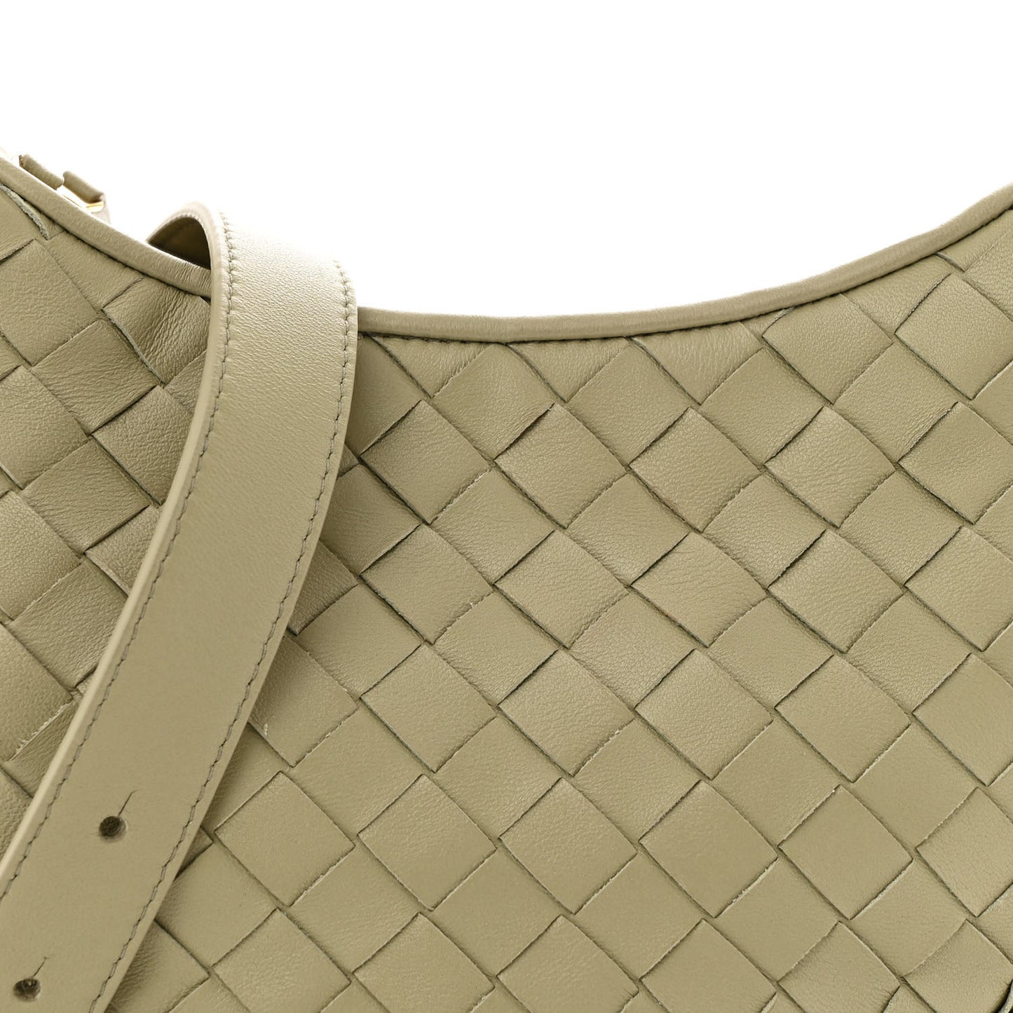 Nappa Intrecciato Small Gemelli Multipocket Bag Travertine Muse