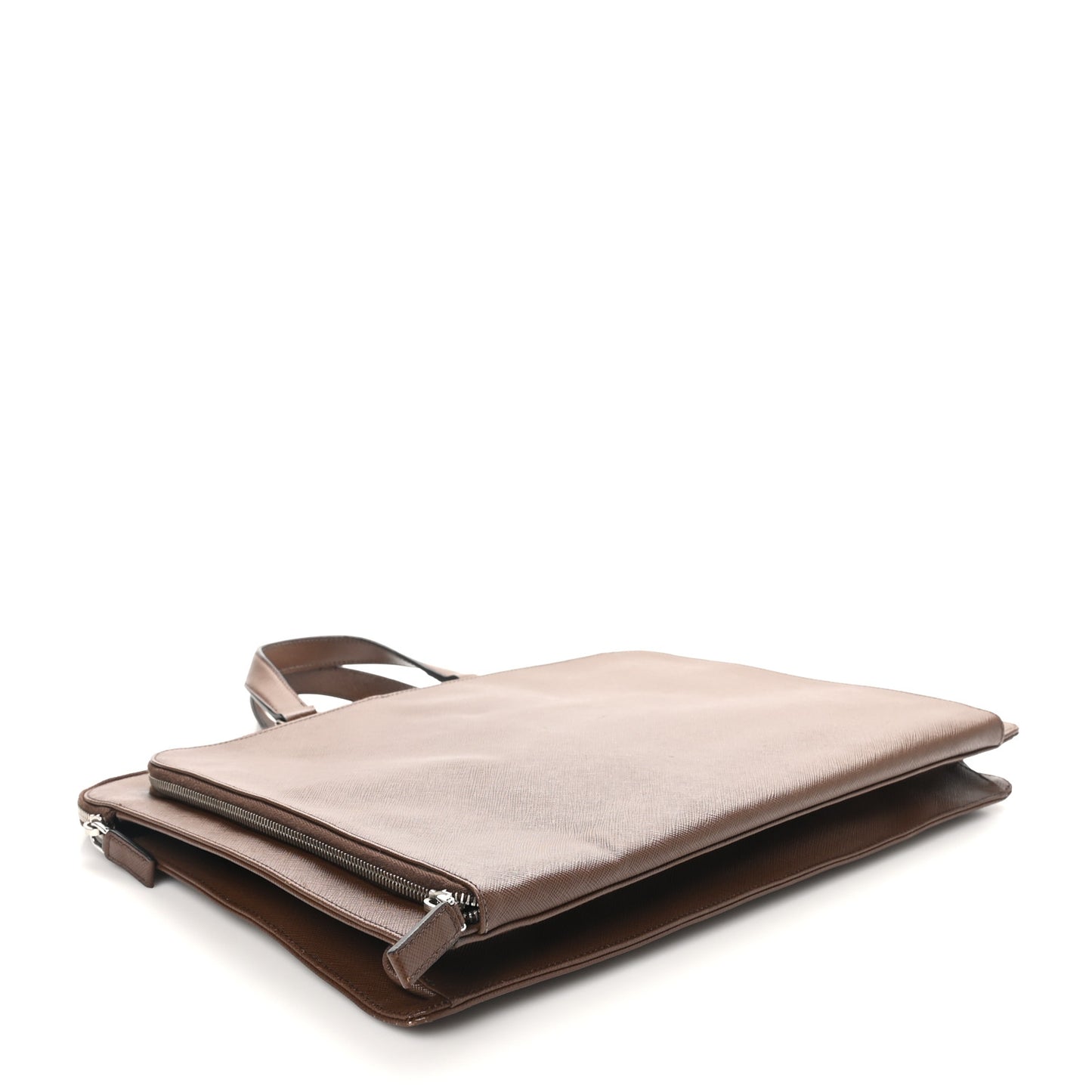 Saffiano Cuir Travel Briefcase Cacao