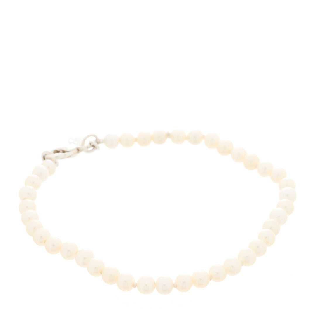 Tiffany Sterling Silver Pearl Ziegfeld Bracelet 2 of 5