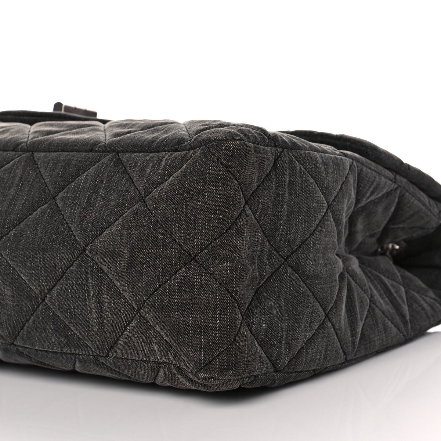 Denim Quilted XXL Reissue Flap Grey