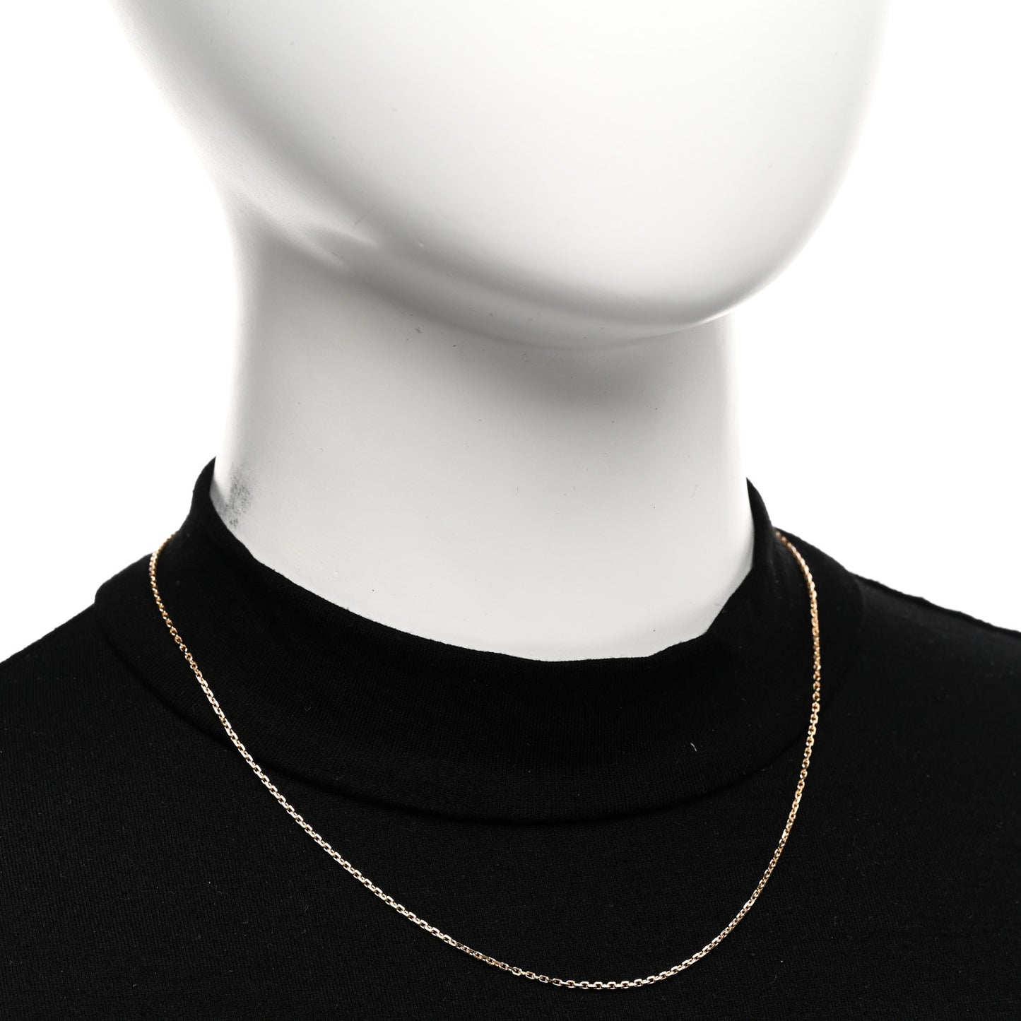 18K Yellow Gold Trace Chain Necklace