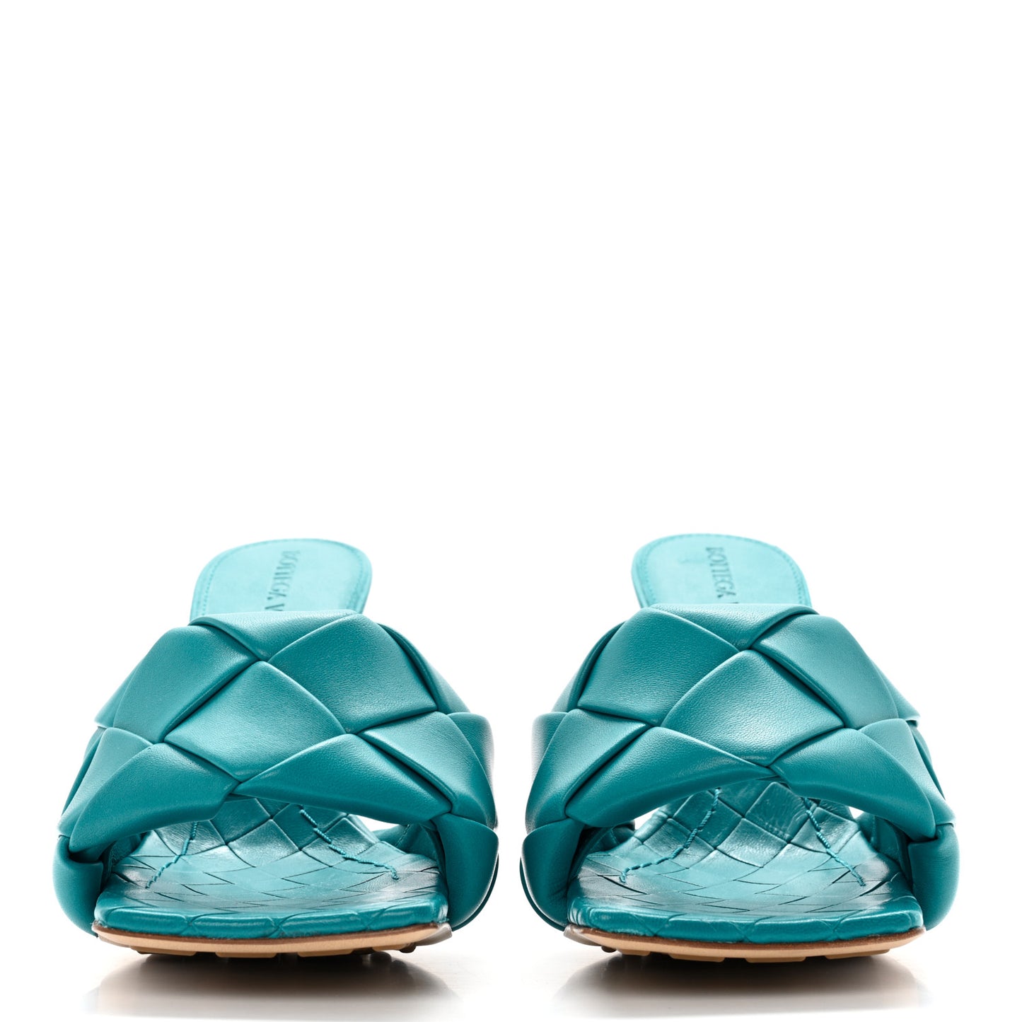 Nappa Maxi Intrecciato Lido Mule Sandals 35.5 Blaster
