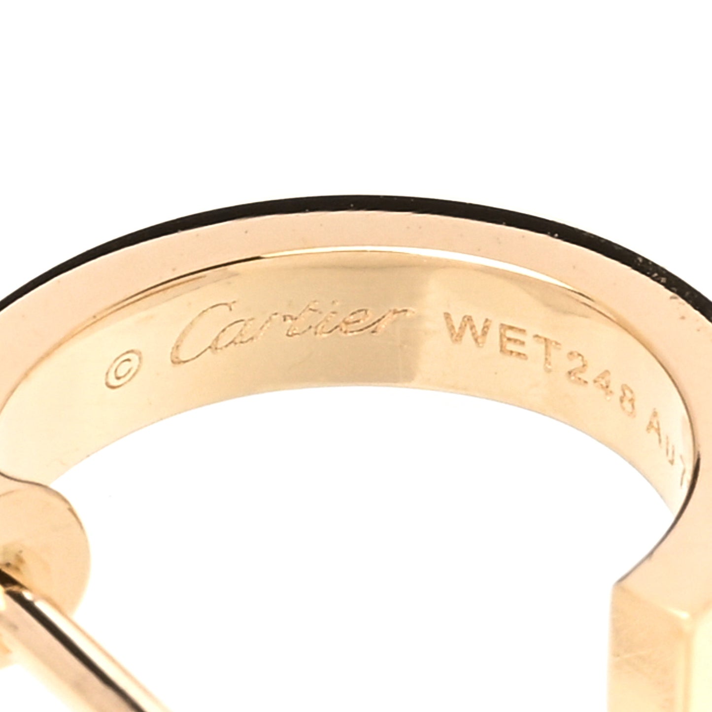 18K Yellow Gold Small LOVE Hoop Earrings