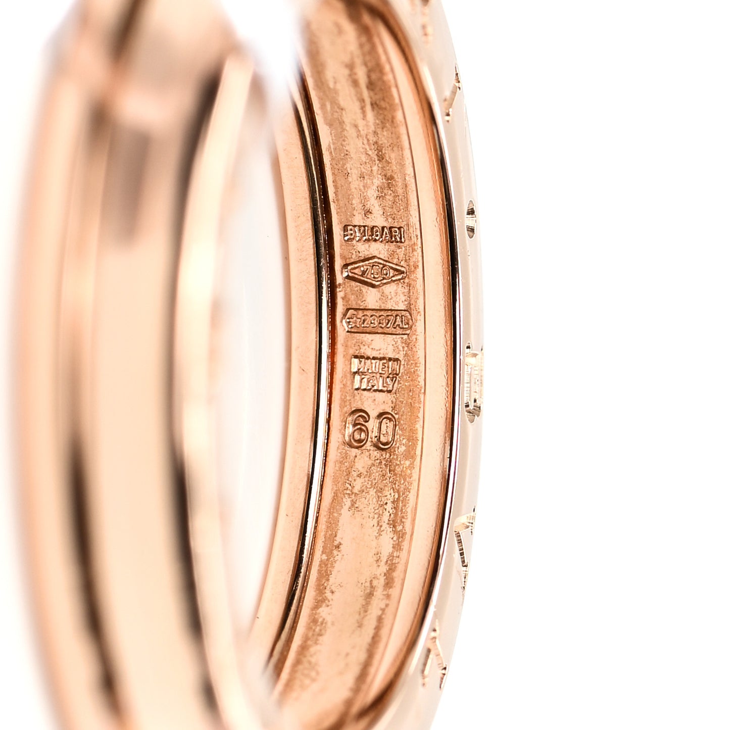 18K Rose Gold B.Zero1 One-Band Ring 60 9.25