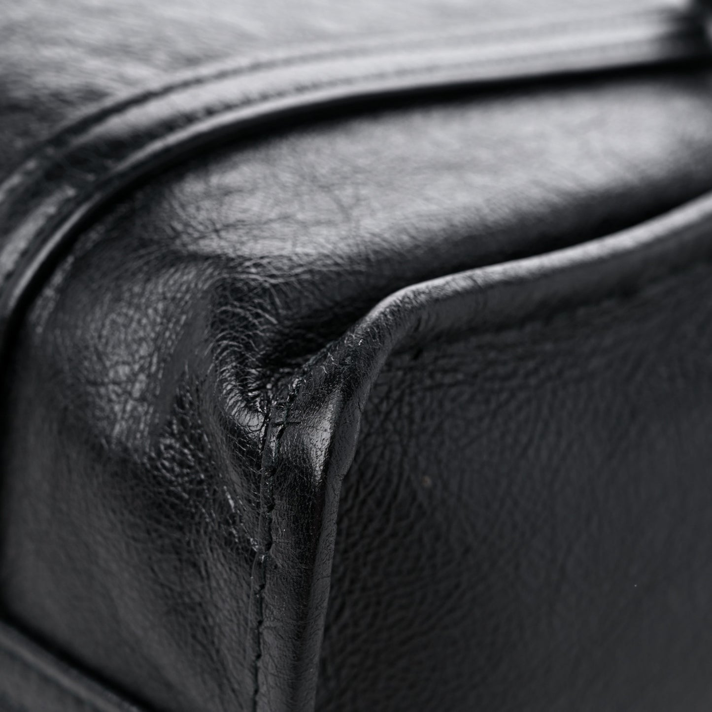 Agneau Small Bazar Shopper Tote Black