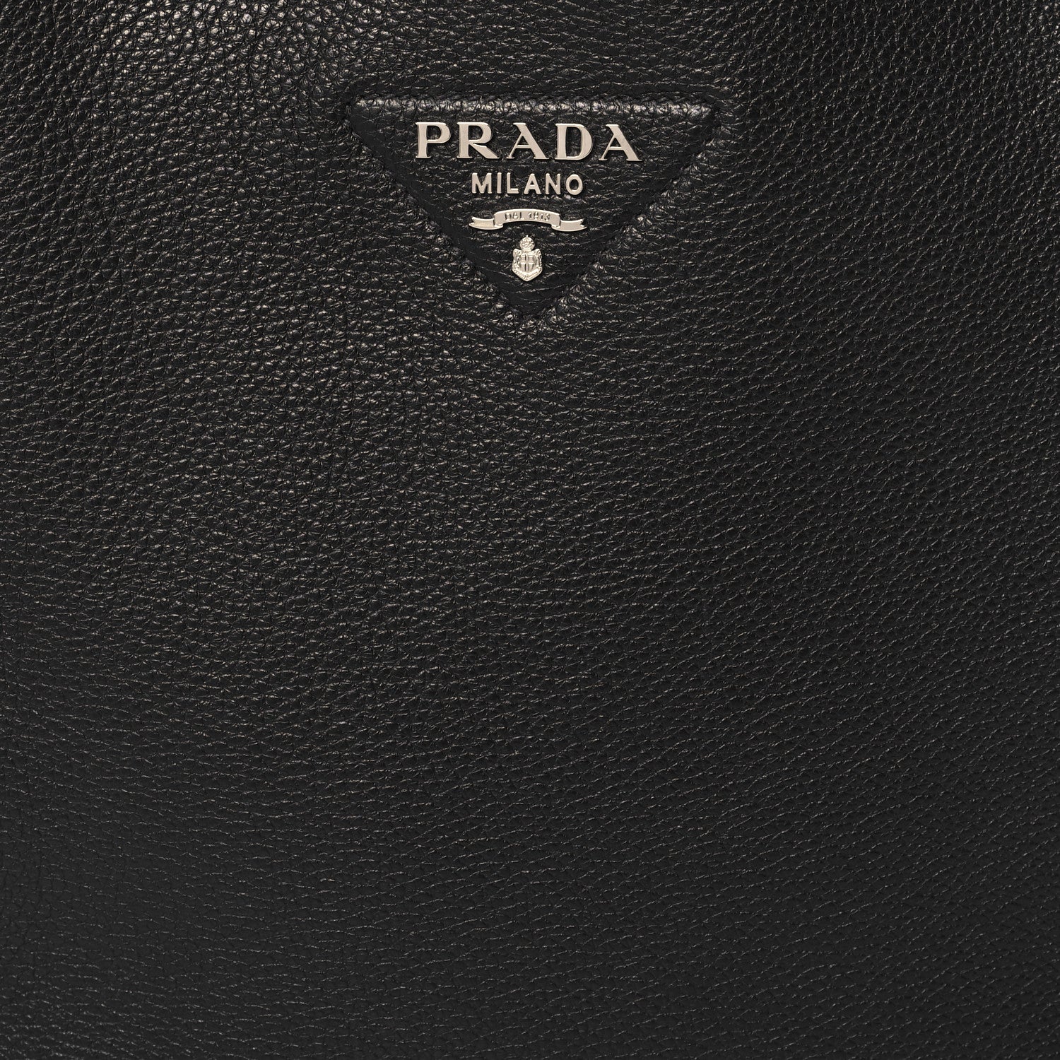 Prada Vitello Daino Soft Medium Dynamique Tote Black 7 of 9