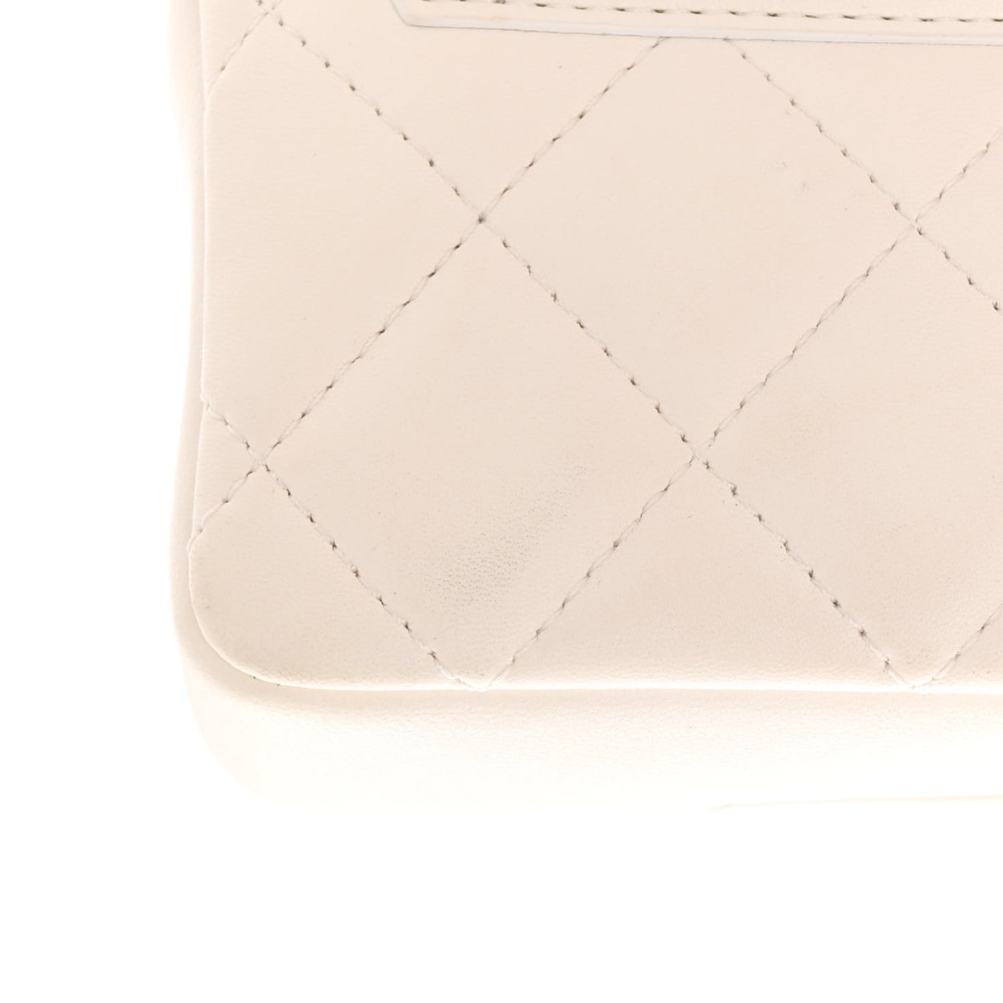 Lambskin Quilted Mini My Precious Waist Bag White