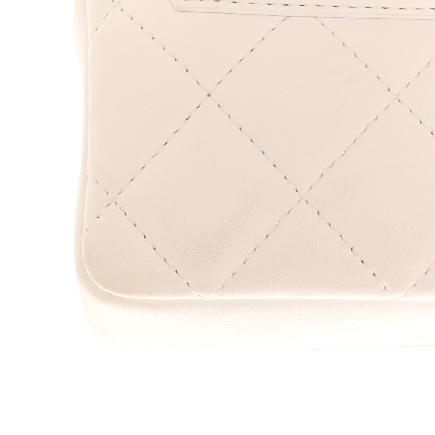 Chanel Lambskin Quilted Mini My Precious Waist Bag White 11 of 13
