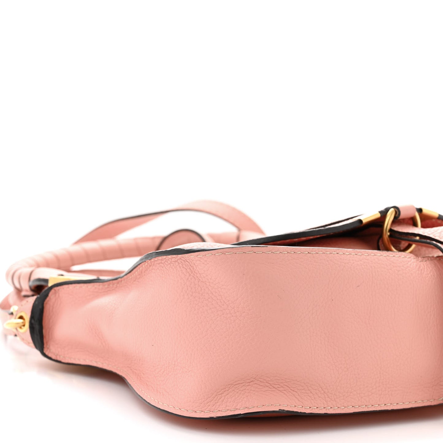 Calfskin Small Marcie Satchel Fallow Pink