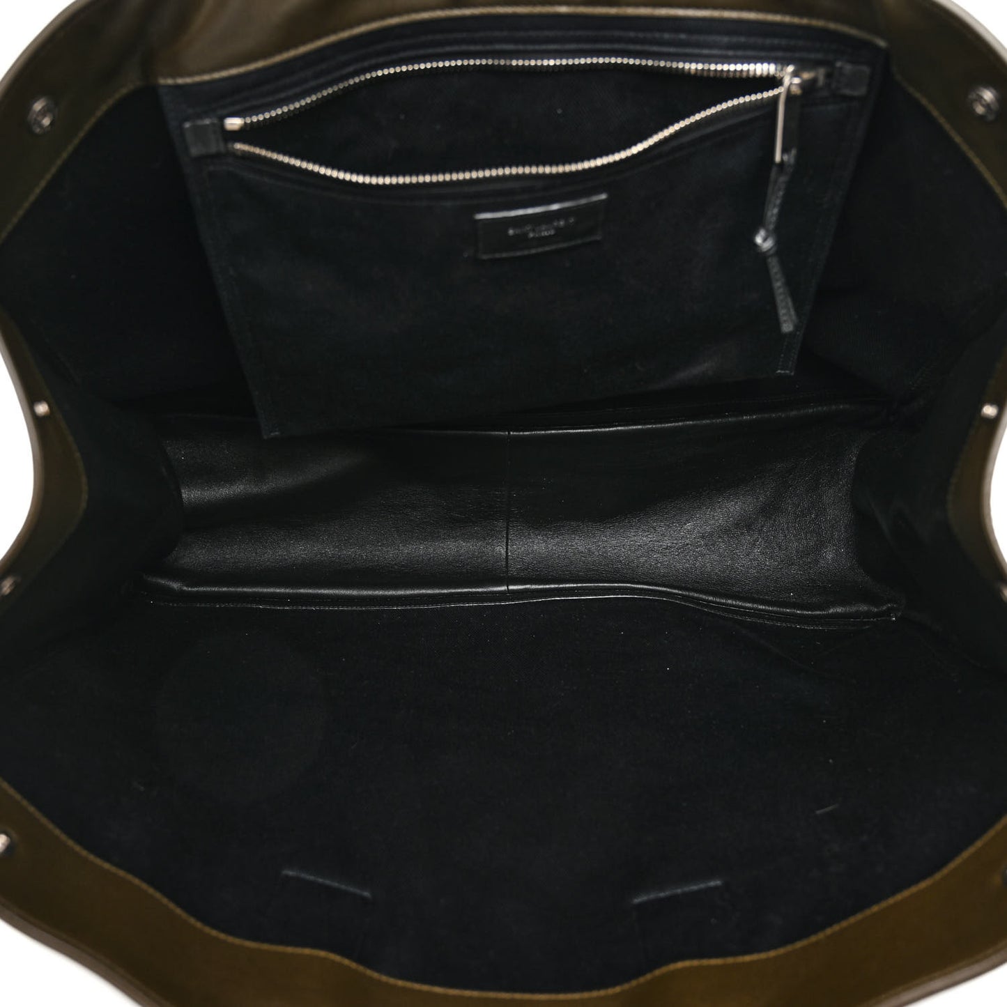 Vitello Large Rive Gauche Tote Dark Green