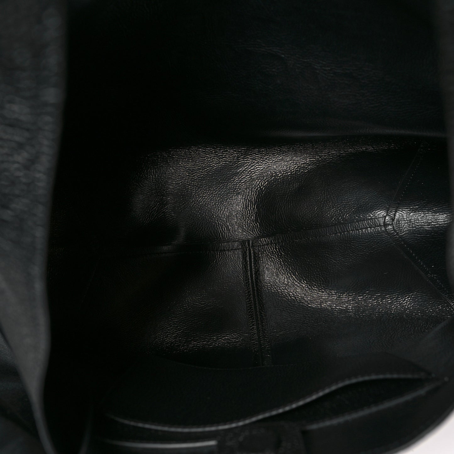 Grained Calfskin Medium The Sack Bag Black