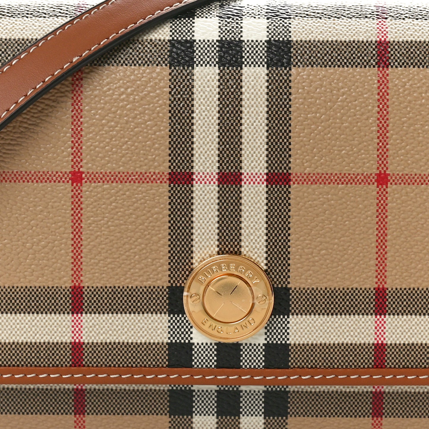 E-Canvas Vintage Check Hampshire Crossbody Archive Beige