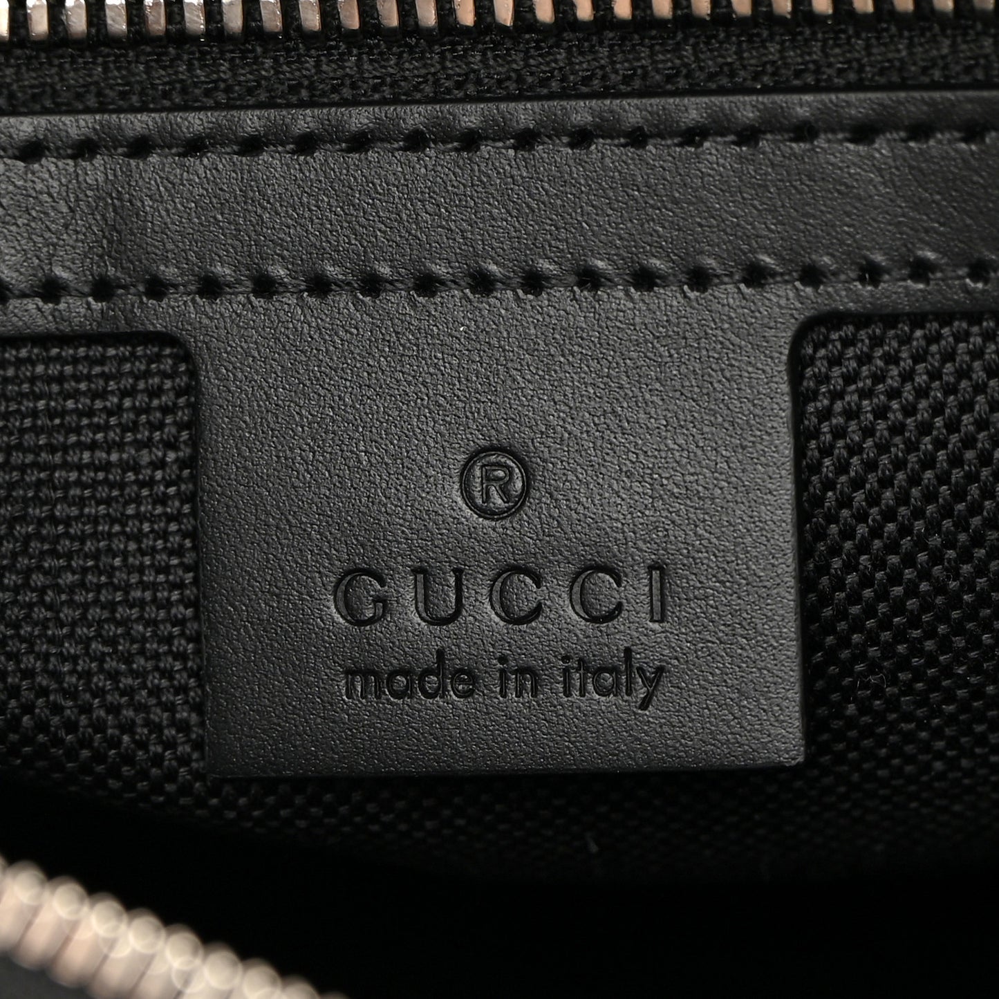GG Supreme Monogram Selleria Calfskin Square Messenger Bag Black